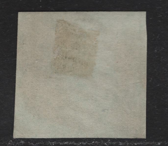 Lot 28 Roman States SC#14 5c Black on Light Blue Papal Arms, 1867 Arms Issue, A Very Good Used Single, Glazed Paper, Traces Of Dividing Lines On 3 Sides, Narrow Margin At left, Paper & Color Identical To Lot 26 Which Is A Known Genuine Stamp.
