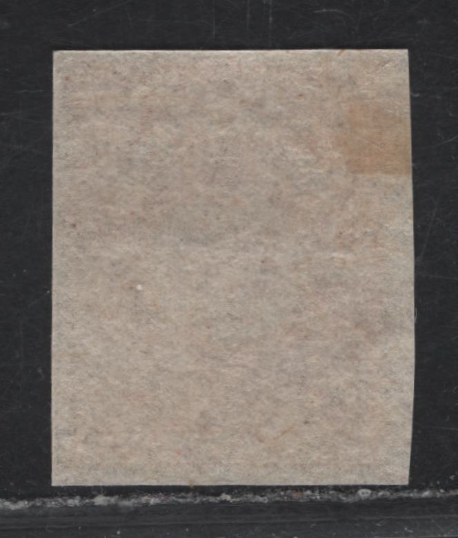 Lot 286 (C) Newfoundland SG#18 4d Pale Rose Flower Heraldry, 1861-1862 3rd Pence Issue, An EFOG Imperf Single, Hard Crisp Paper