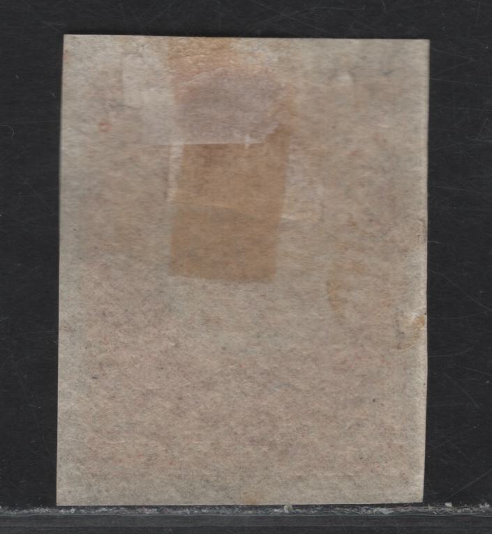 Lot 294 (C) Newfoundland SG#23 1/- Rose Flower Heraldry, 1861-1862 3rd Pence Issue, A Superb OG Imperf Single, Hard Crisp Wove Paper