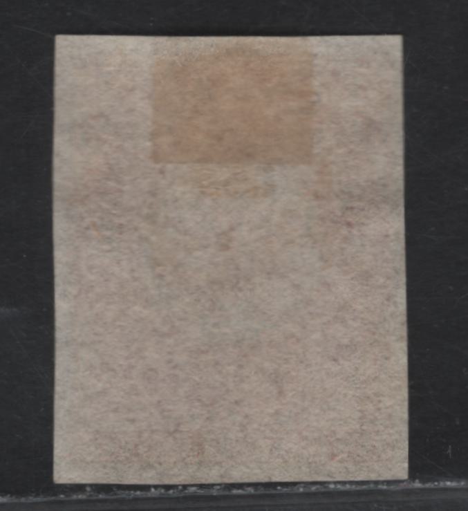 Lot 295 (C) Newfoundland SG#23 1/- Rose Flower Heraldry, 1861-1862 3rd Pence Issue, A Very Fine Unused Imperf Single, Hard Crisp Wove Paper, Small Internal Wrinkle At Top