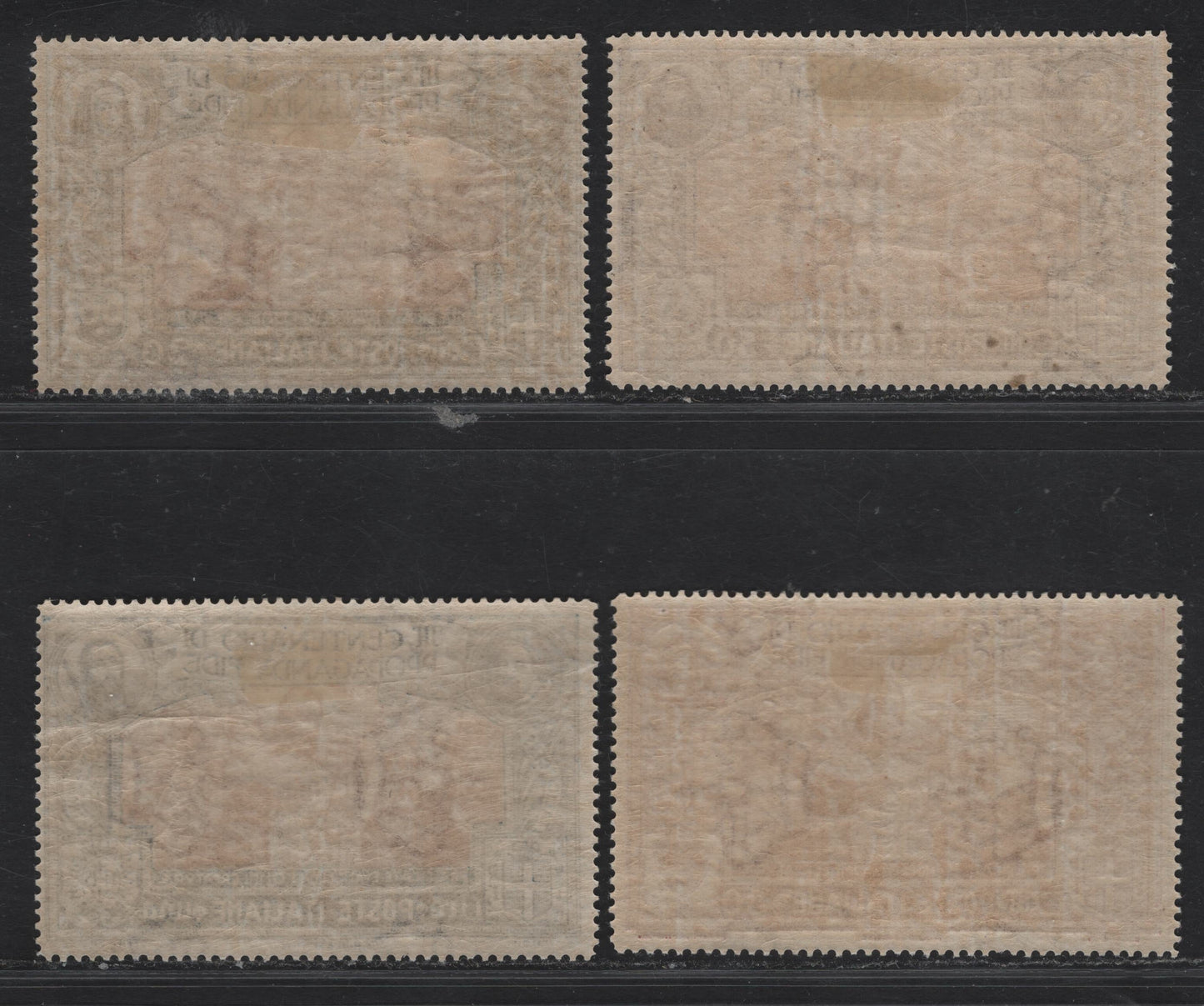 Lot 60 Italy SC#143-146 20c - 1l Olive Green & Brown Orange - Blue & Brown Orange Christ Preaching The Gospel, 1923 300th Anniv of Propagation of the Faith Issue, 4 F/VFOG Singles