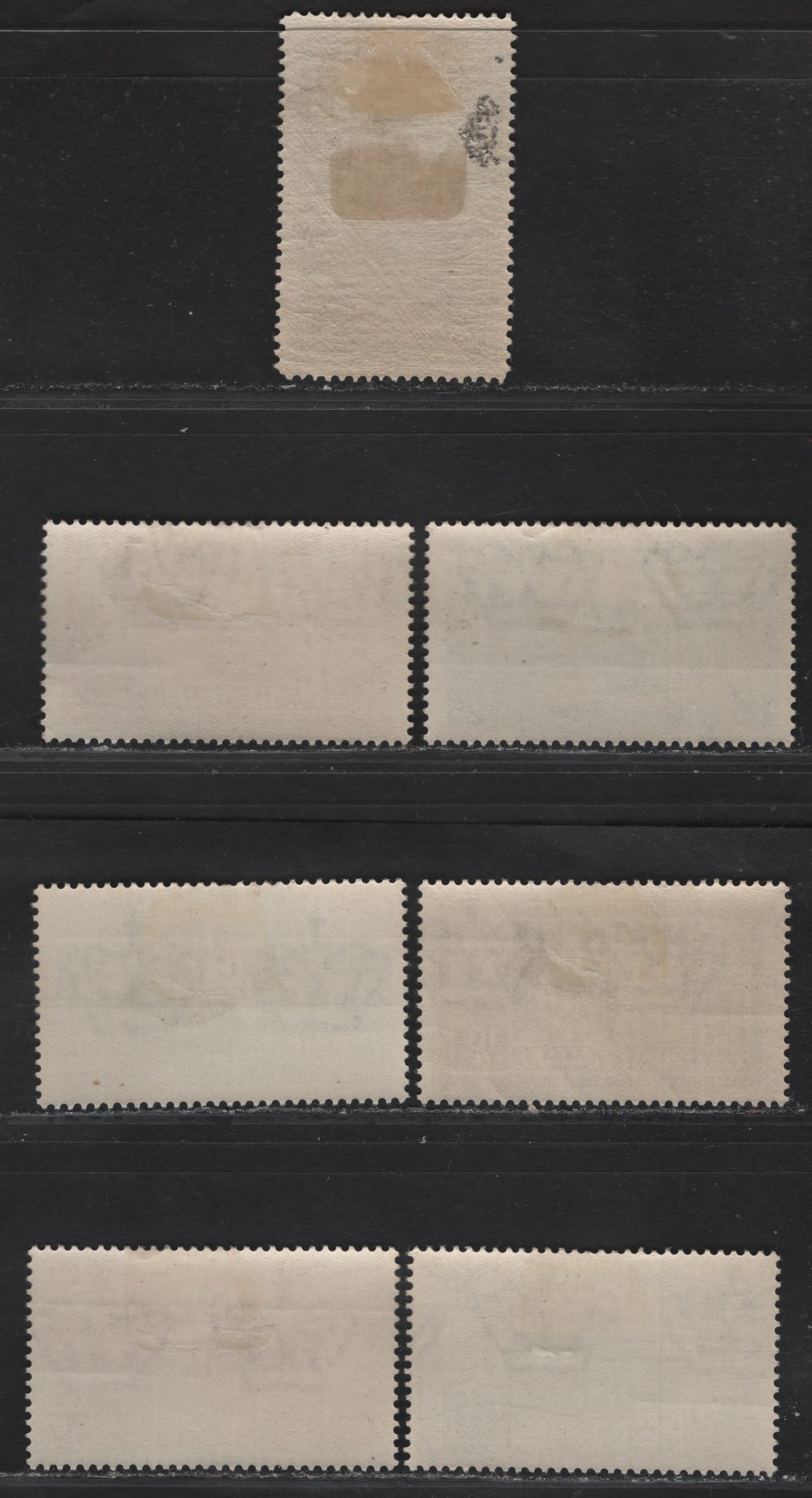 Lot 68 Italy SC#232-238 20c - 10l+2l Orange - Slate Green Courtyard - Monks Laying Cornerstone, 1929 Abbey of Monte CassinoIssue, 7 F/VFOG Singles, 75c+15c Has Two Perfs Creased At Right