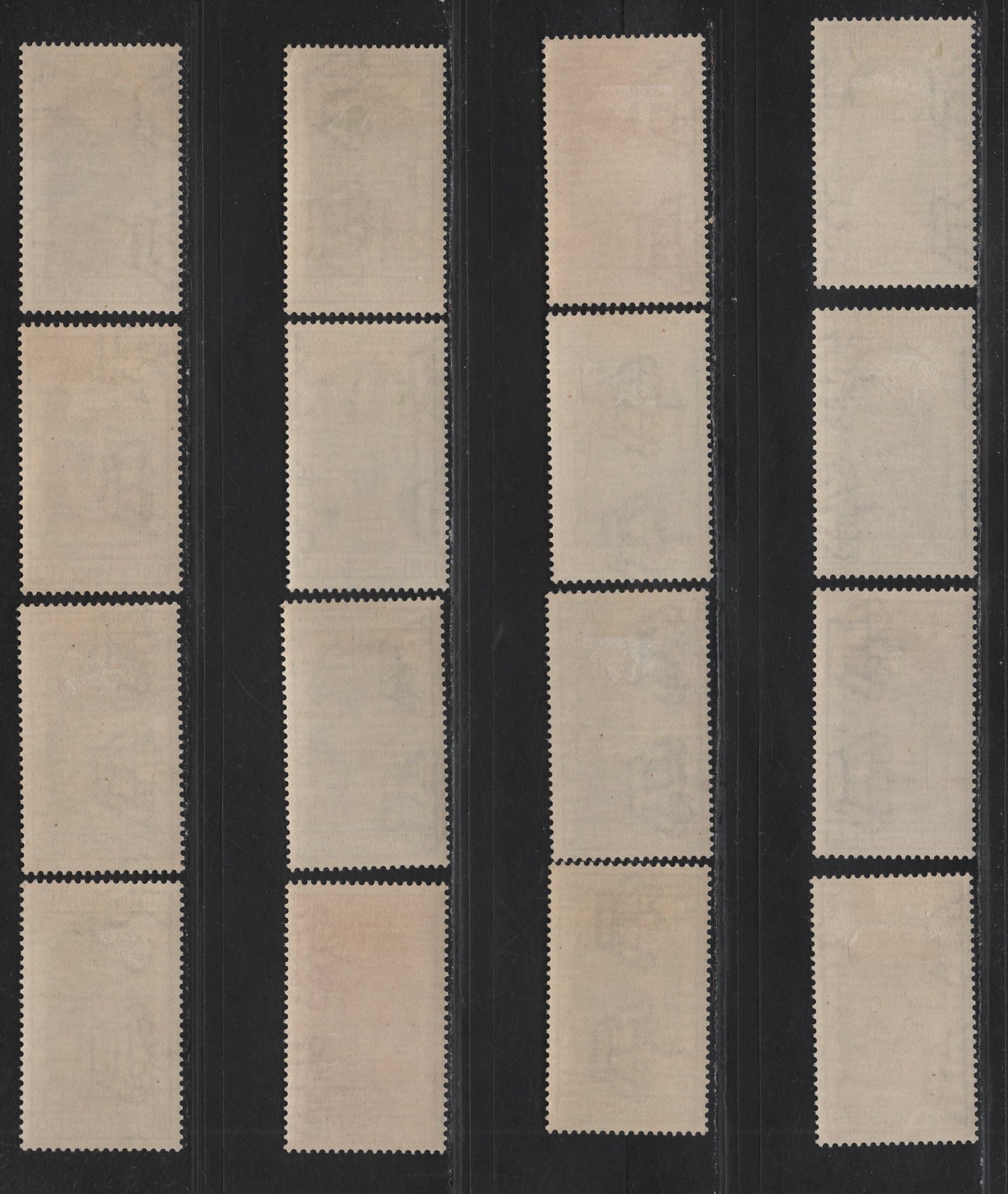 Lot 75 Italy SC#315-321, C56-C61, CE5-CE7 10c - 4.5l+2l Dark Brown - Carmine Anchor - Flag Raising Over HQ, 1934 10th Anniv of Annexation of Fiume Issue, 16 VFOG Singles