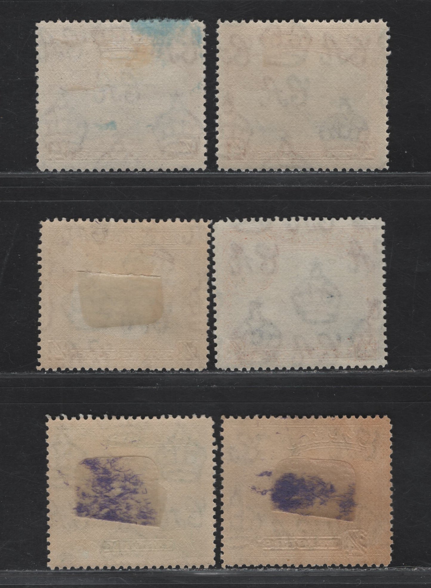 Lot 98 Cyprus SG#151-153 1/4d - 3/4d Ultramarine & Orange Brown - Brown & Violet Vouni Palace - Church of St Barnabas & St Hilarion, 1938-1951 KGVI Pictorial Issue, 6 VFOG Singles