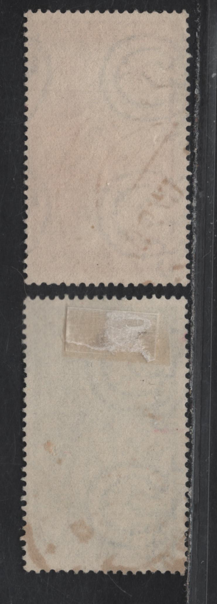 Lot 19 Italy SC#515, 517 5l - 20l Dark Green - Brown Workman & Ship, 1949 European Recovery Program Issue, 2 Fine Used Singles, Postally Used Examples With June 1949 CDS Cancels (Within A Month Of Issue)