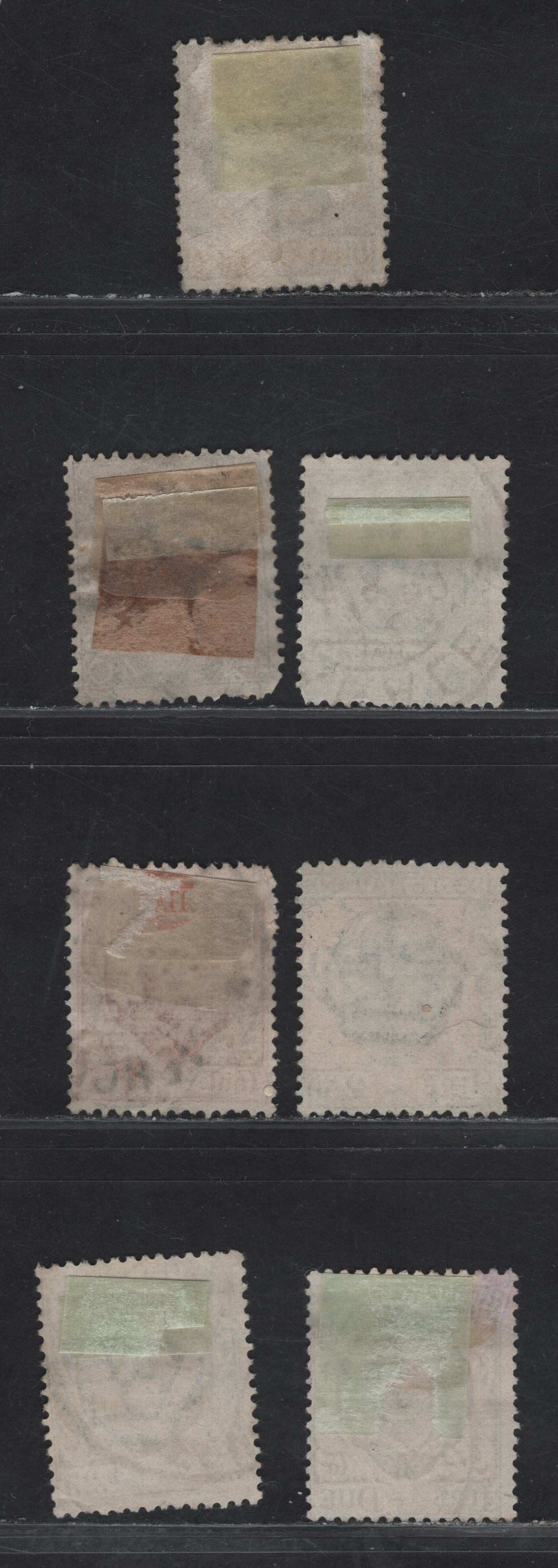 Lot 200 Italy SC#83-84, 86-90, 114 40c - 10l Brown - Gray Green & Red Victor Emmanuel III, 1901-1926 Victor Emmanuel III Keyplates, 8 Very Good Used Singles