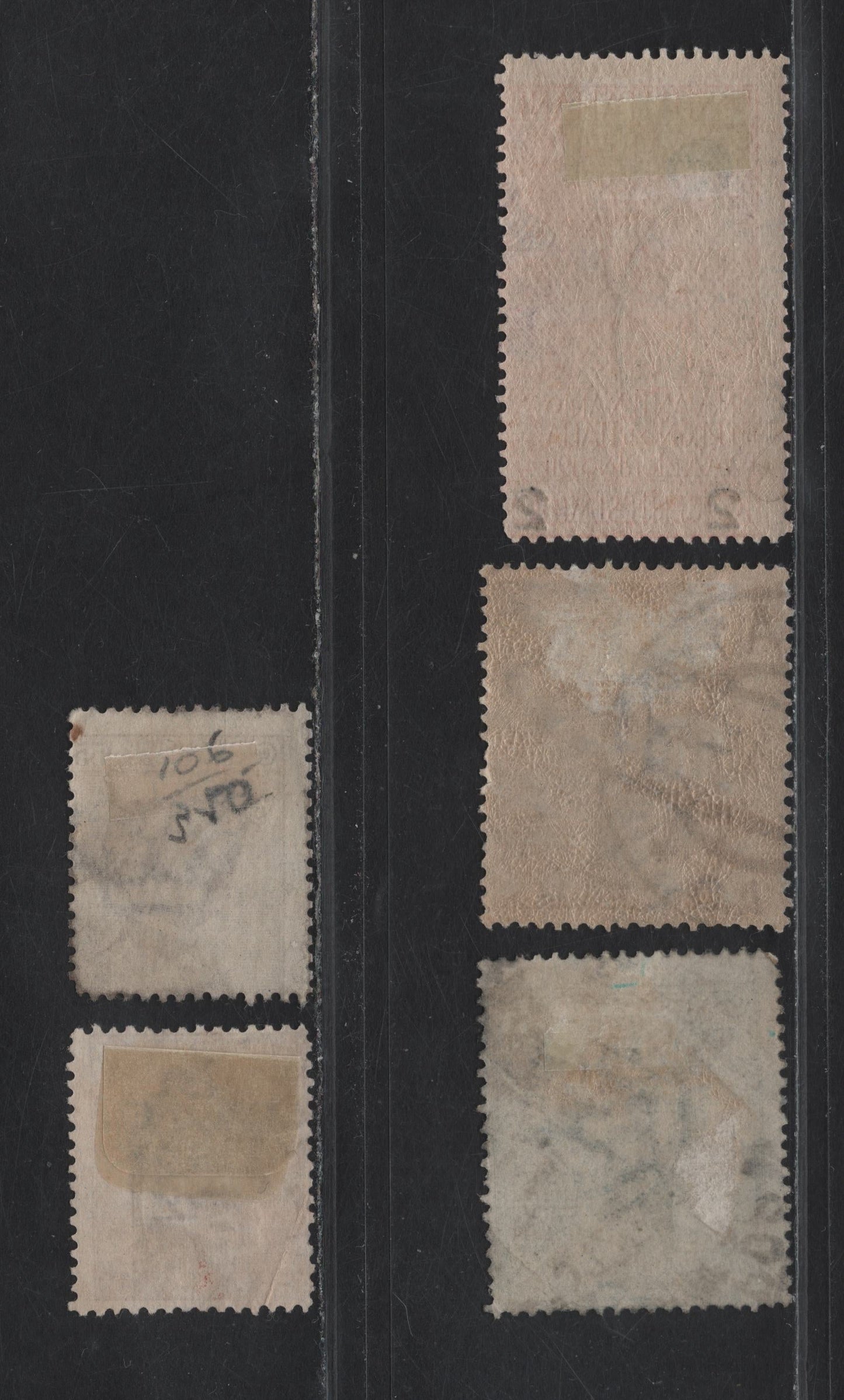 Lot 205 Italy SC#106, 110, 127, 138a, 139 55c - 25c Dull Violet - Ultramarine Victor Emmanuel III - 'Victory', 1908-1927 Victor Emmanuel III - 3rd Anniv of Victory on the Plane, 5 Very Good Used Singles, .