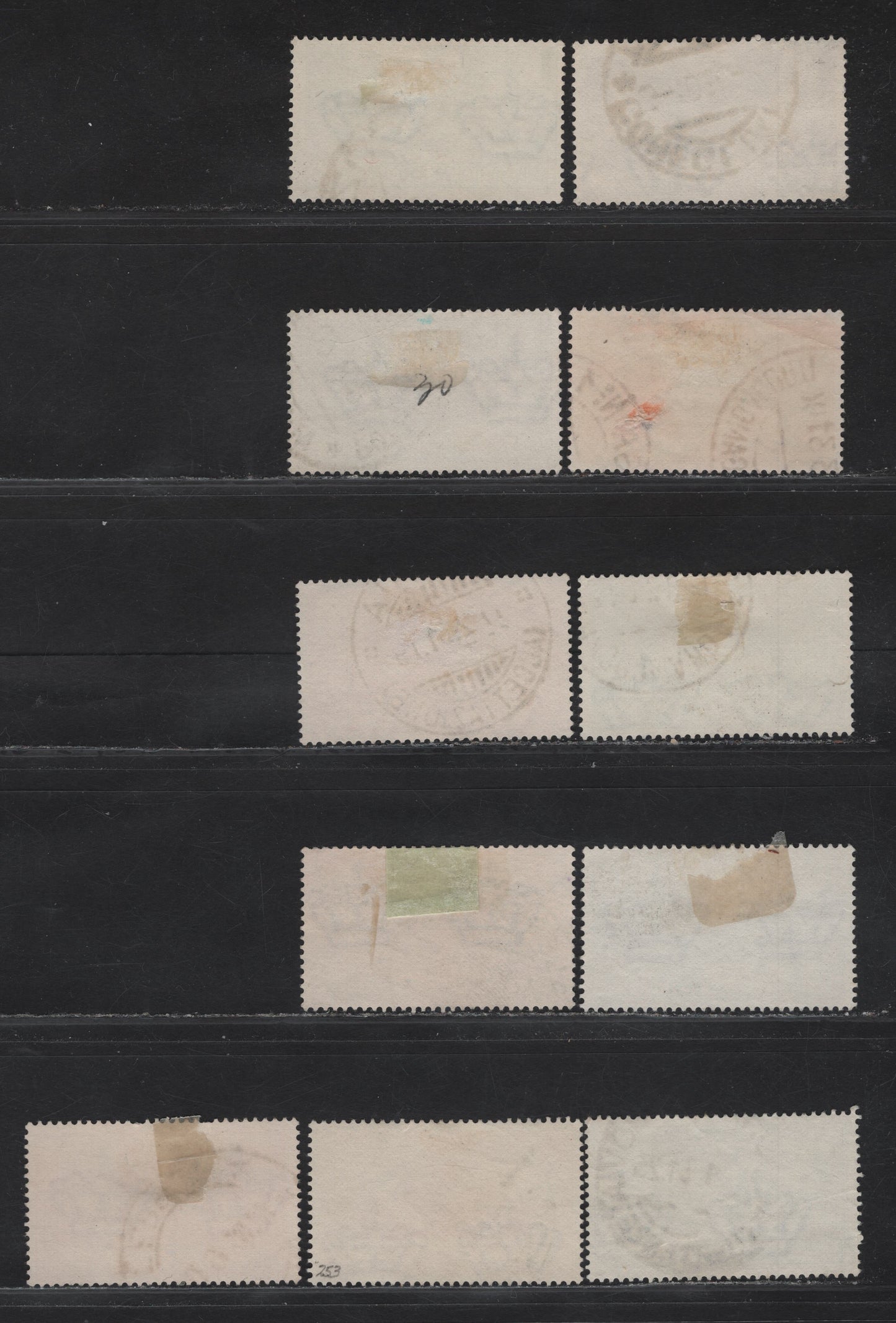 Italy SC#242-245, 248-254 20c - 1.25l Rose Red - Deep Blue Ferrucci Leading His Army - Anchises & His Sailors, 1930 Ferrucci - Bimillenary Of Virgil's Birth Issues, 11 Fine/Very Fine Used Singles
