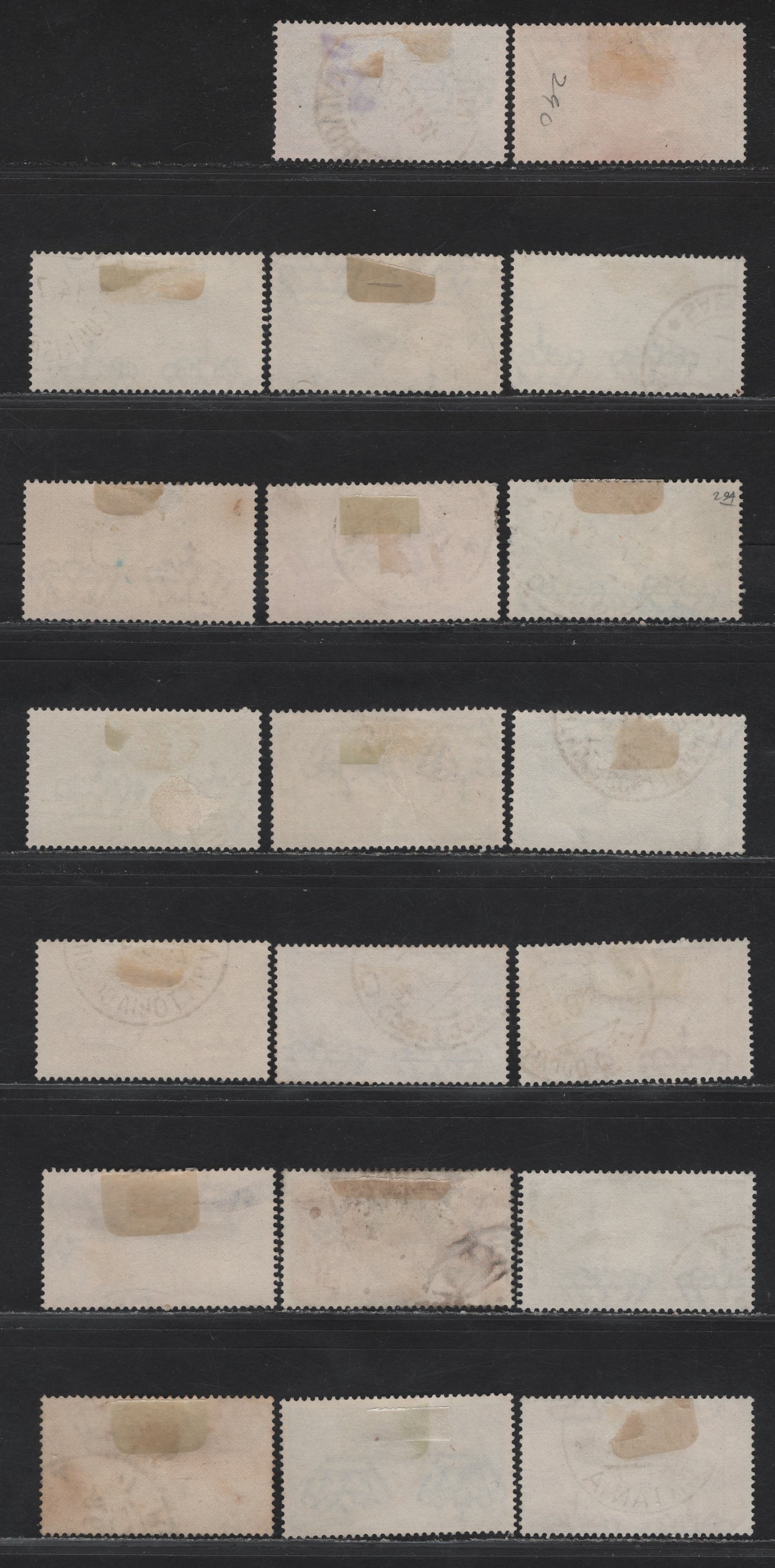 Lot 235 Italy SC#280-286, 290-302 10c - 1.75l Gray Black - Orange View of Caprera - Flag, 1932 Garibaldi - March on Rome Issues, 20 Fine/Very Fine Used Singles