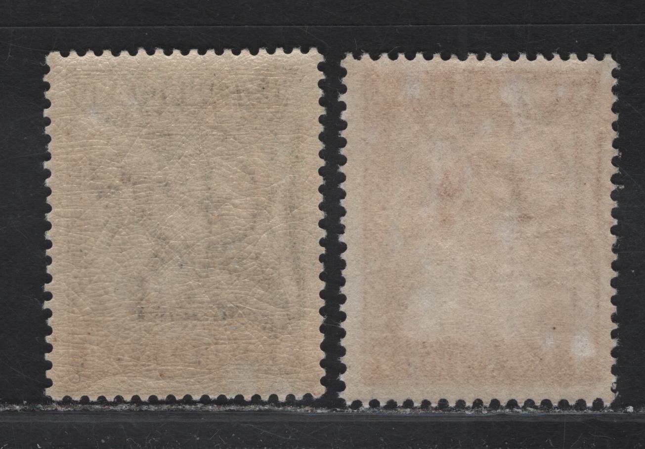 Lot 148 (C) Newfoundland #184, 208 1c - 7c Gray Black - Red Brown Codfish - Duchess of York, 1932-1937 Definitive Issue, 2 VFNH Singles