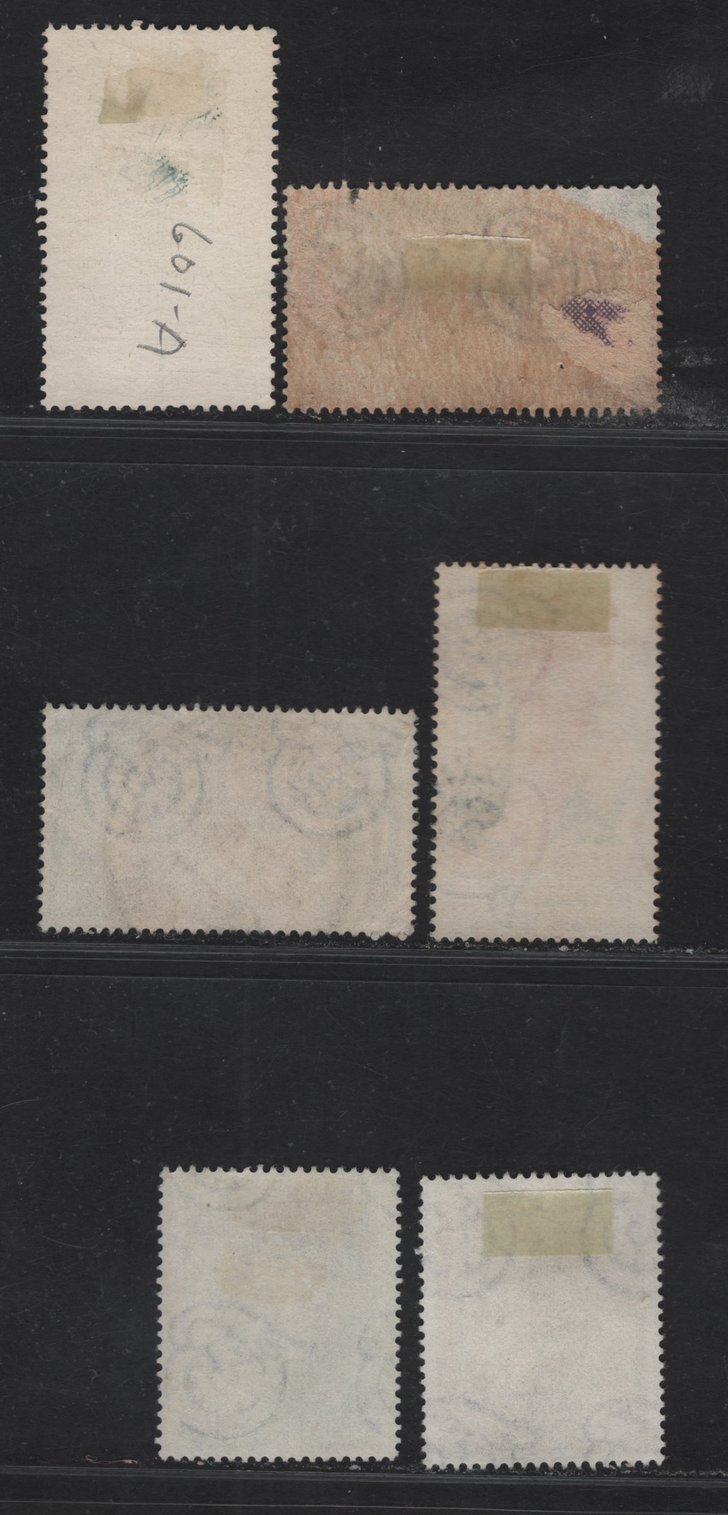 Lot 200 Italy SC#599, 601A, 603, 606, 608-609 25l Brown & Slate Black - Purple Statues of Athlete & River God Tiber - Girolamo Savonarola, 1952 Exhibition of Sports - 500th Birth Anniv of Girolamo Savonarola Issues, 6 Fine/Very Fine Used Singles
