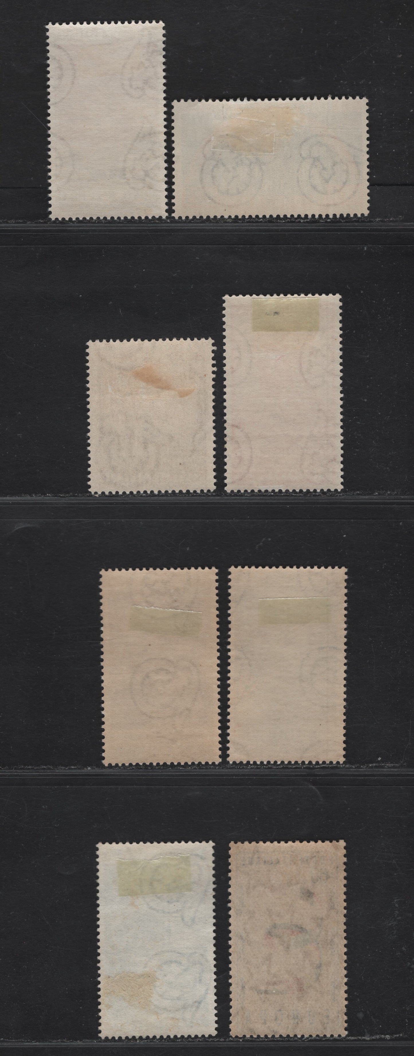 Lot 205 Italy SC#625, 637, 581, 660, 663-664, 650, 727 20l - 60l Brown & Red Brown - Multicolored Pietro Vannucci - United Europe, 1950-1957 Vanucci - Europa Issues, 8 F/VFOG Singles