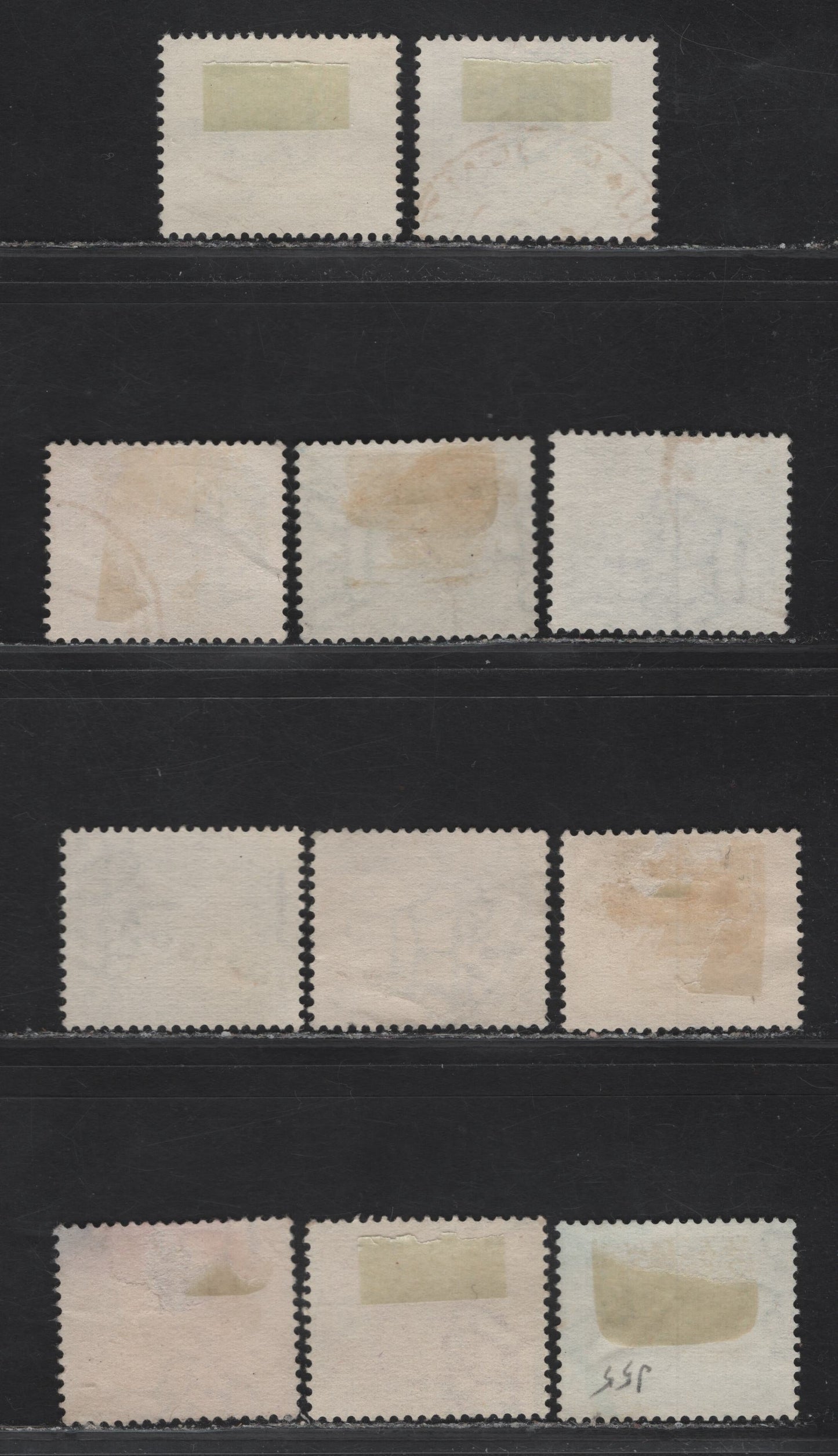 Lot 236 Italy SC#J29, J31-J32, J34-J38 10c - 5l Blue - Violet Coat of Arms, 1934 Postage Dues, 11 Very Fine Used Singles, Fasces in Design, Cancels All Appear To be Good, Two Shades Of 50c, 1l & 2l.