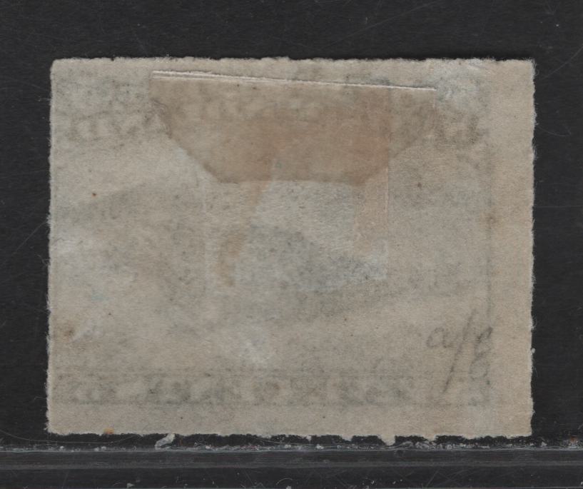 Lot 25 (C) Newfoundland #40 5c Blue Harp Seal, 1876-1879 3rd Cents Issue, A FOG Rouletted Single, Paper Cents-GG