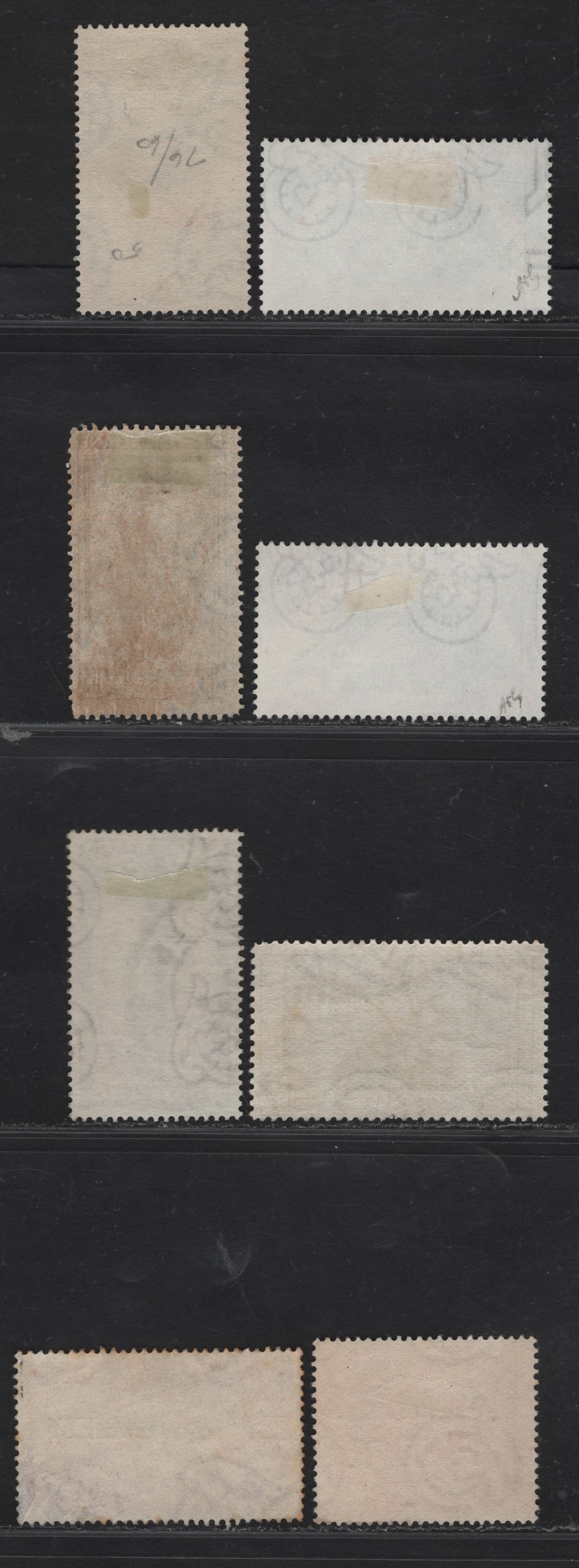 Lot 251 Italy - Trieste SC#76, 108, 184-185, 188, 203, E6, EY2 20l - 8l Gray Green - Bright Red Gaudenzio Ferrari - Coat of Arms, 1947-1950 Ferrari - Authorized Delivery Issues, 8 Fine/Very Fine Used Singles