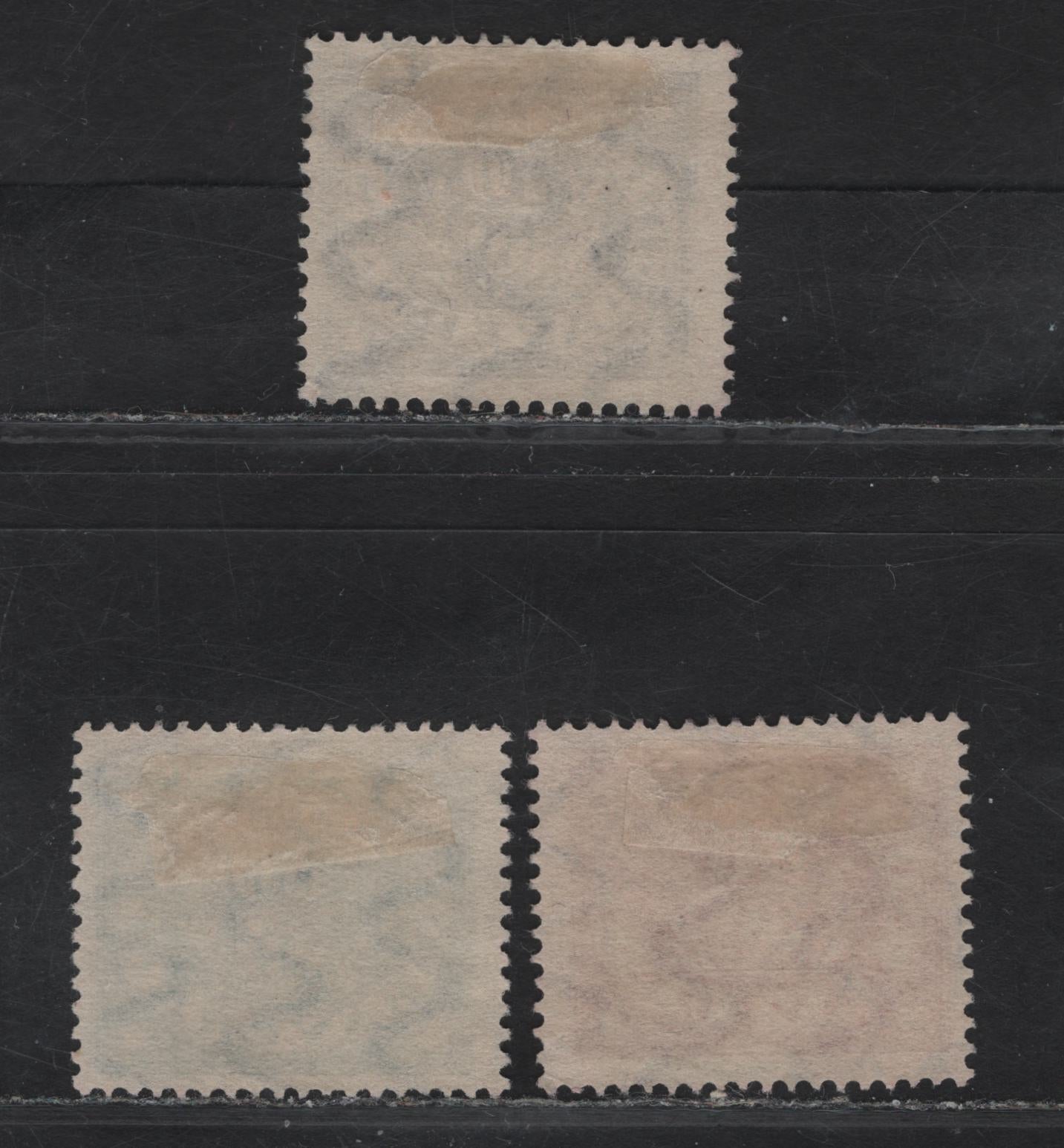 Lot 193A Bavaria SC#O40-O42 50pf - 70pf Vermillion - Dark Violet Arms, 1920 Arms Official Issue, 3 Fine Used Singles, Postally Used With Identical Bamburg March 31 1920 CDS Cancels, No BPP Handstamps