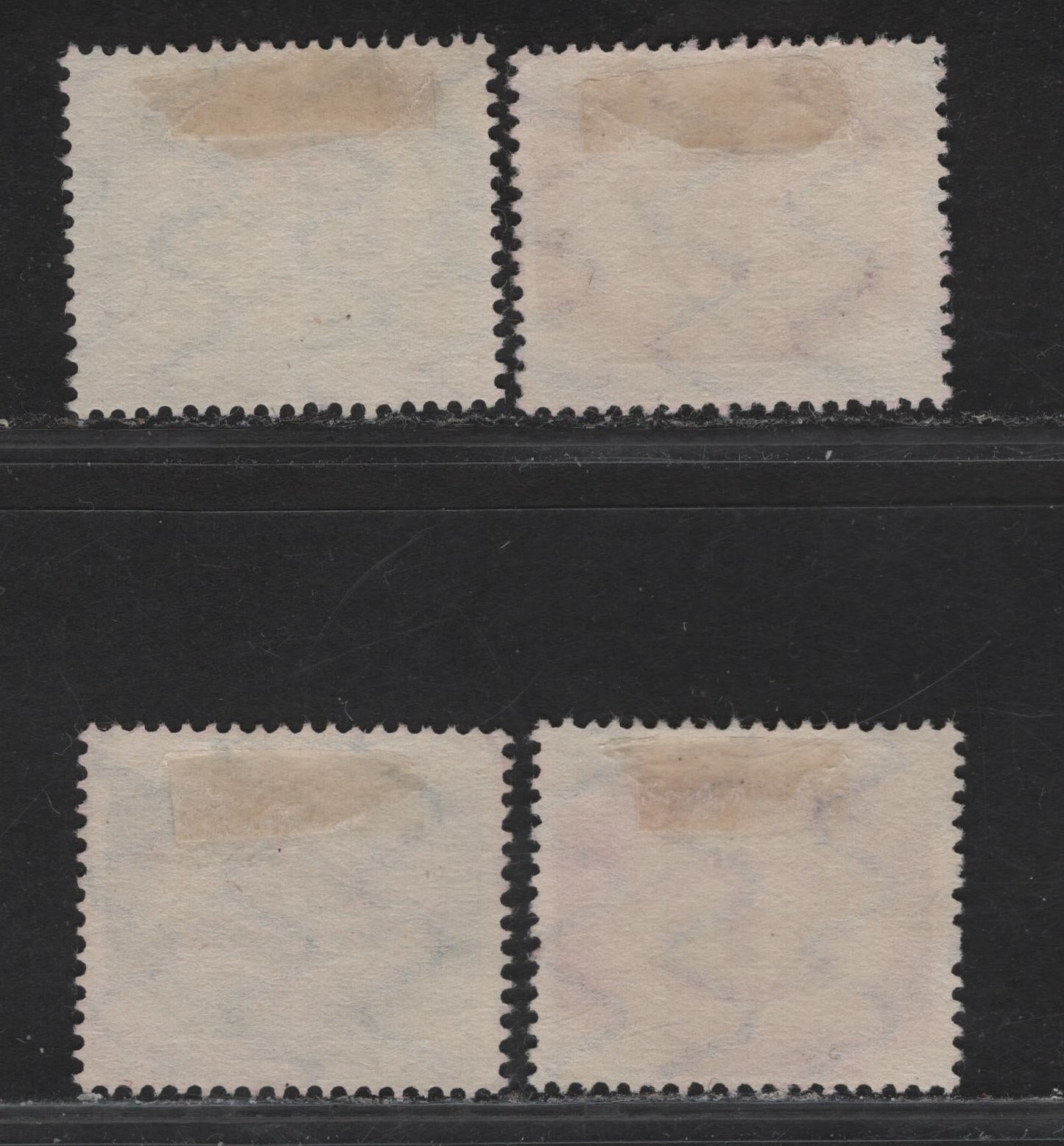 Lot 193C Bavaria SC#O46-O49 1m - 2m Dark Brown - Deep Blue Arms, 1920 Arms Official Issue, 4 Fine Used Singles, Postally Used With Identical Bamburg March 31 1920 CDS Cancels, No BPP Handstamps