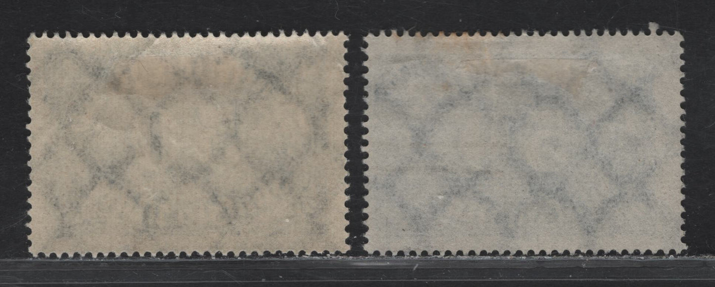 Lot 196 Germany Michel#246b-c (Scott #198var) 50m Dark Prussian Blue - Dark Violet Ultramarine Numeral, 1922-1923 Numeral Issue, 2 FOG & Used Singles, Mint & Used Examples Of These Scarcer Shades, Common Shade Is Dark Blue To Indigo