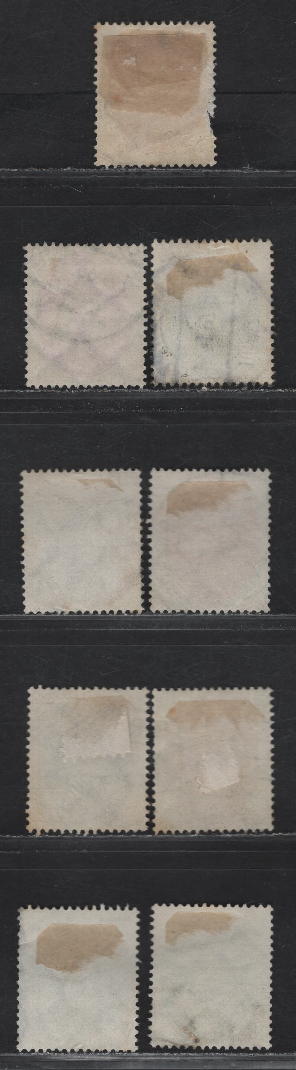 Lot 207 Germany SC#O65, O67-O68, O70, O73-O75, O77-O78 5pf - 40pf Green - Violet Numeral, 1927-1933 Official Issue, 9 Fine/Very Fine Used Singles, 15pf & 8pf are Faulty & Not Counted