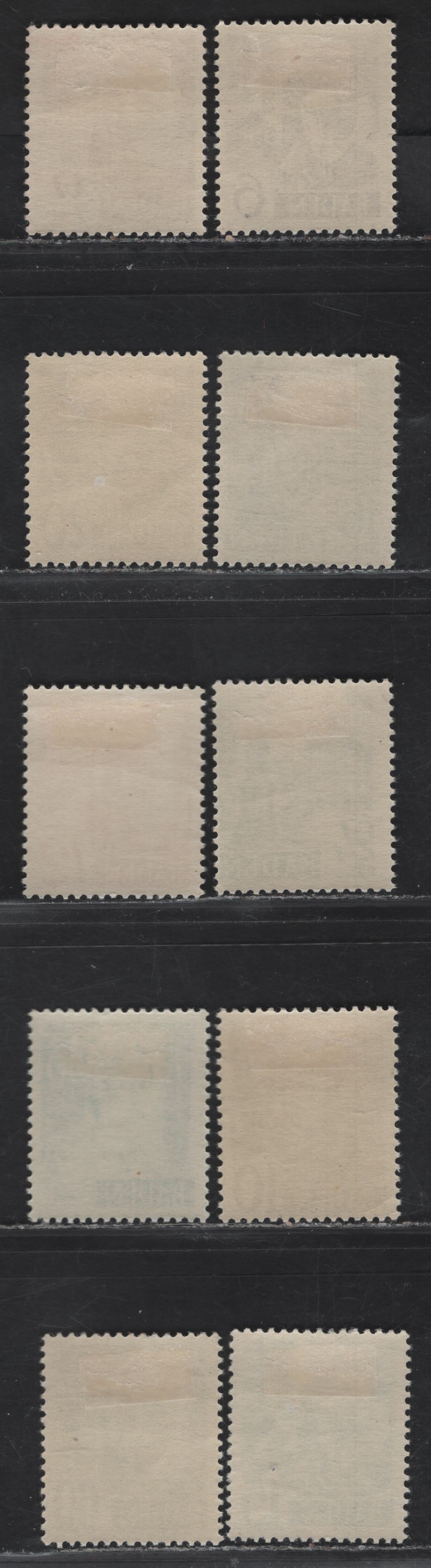 Lot 208 (C)Germany SC#5N14-5N25 2pf - 60pf Deep Orange - Gray Pictorial, 1948 New Color Pictorial Issue, 10 F/VFOG Singles