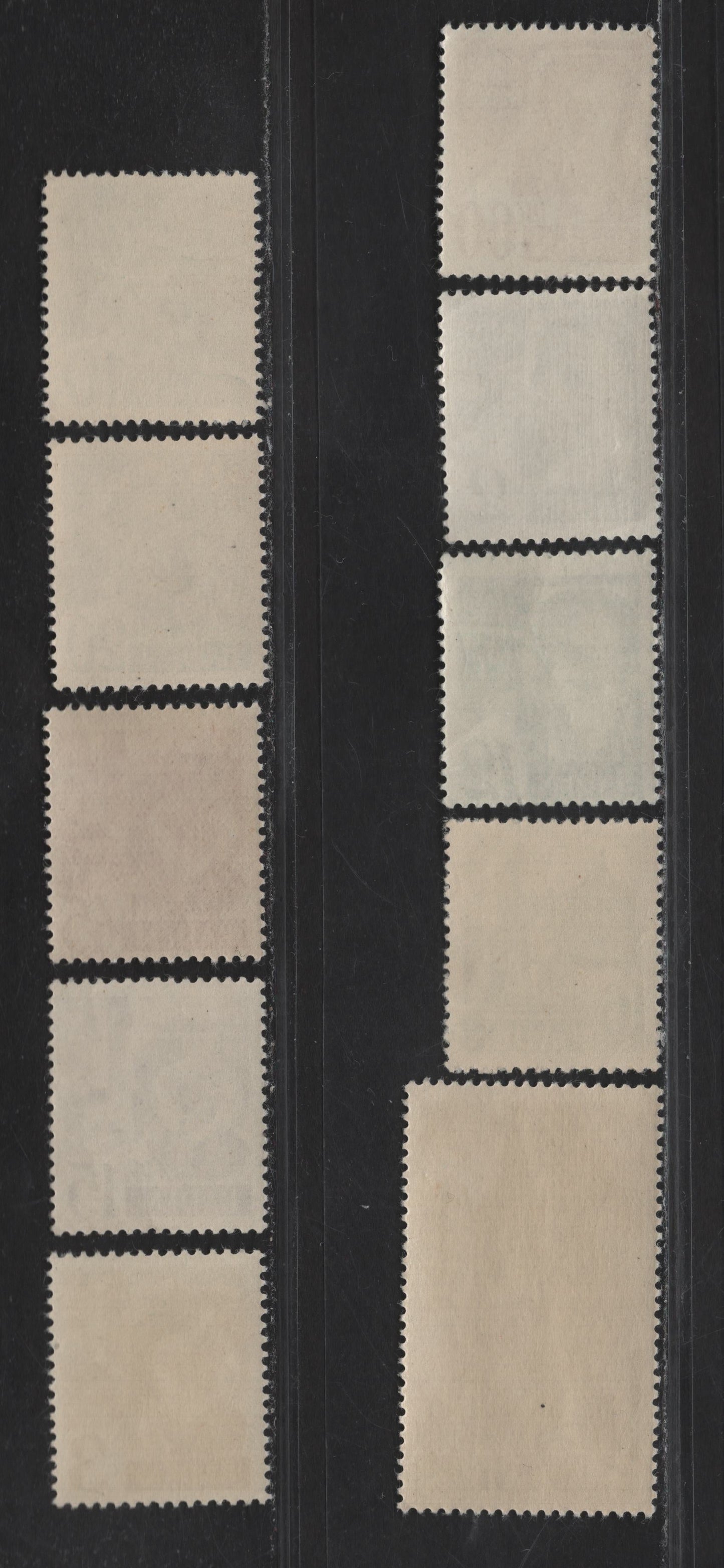 Lot 210 (C)Germany - French Zone - Baden SC#5N1/5N13 2pf - 1m Gray - Dark Brown Pictorial, 1947 Pictorial Issue, 10 F/VFNH Singles, .