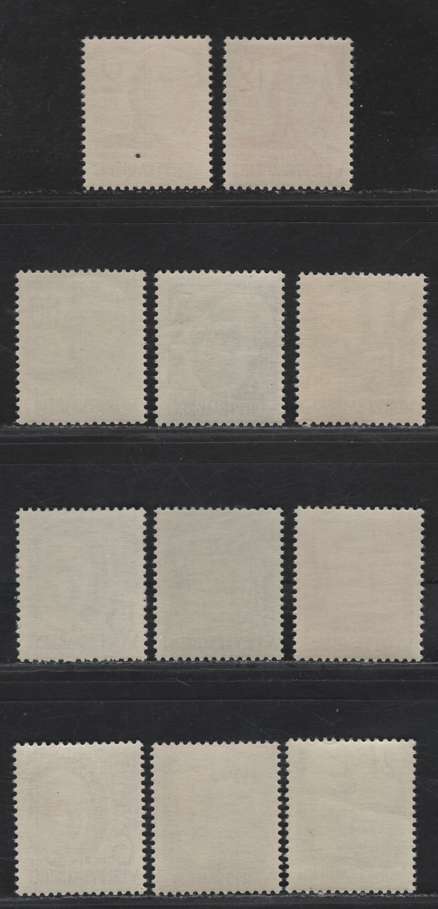 Lot 218 (C)Germany - French Zone - Wurttemberg SC#8N14-8N25 2pf - 60pf Deep Orange - Deep Gray Pictorial, 1948 Second Pictorial Issue, 12 F/VFNH Singles, White Wove Paper (Paper Y), Smooth Gum, Various Types.