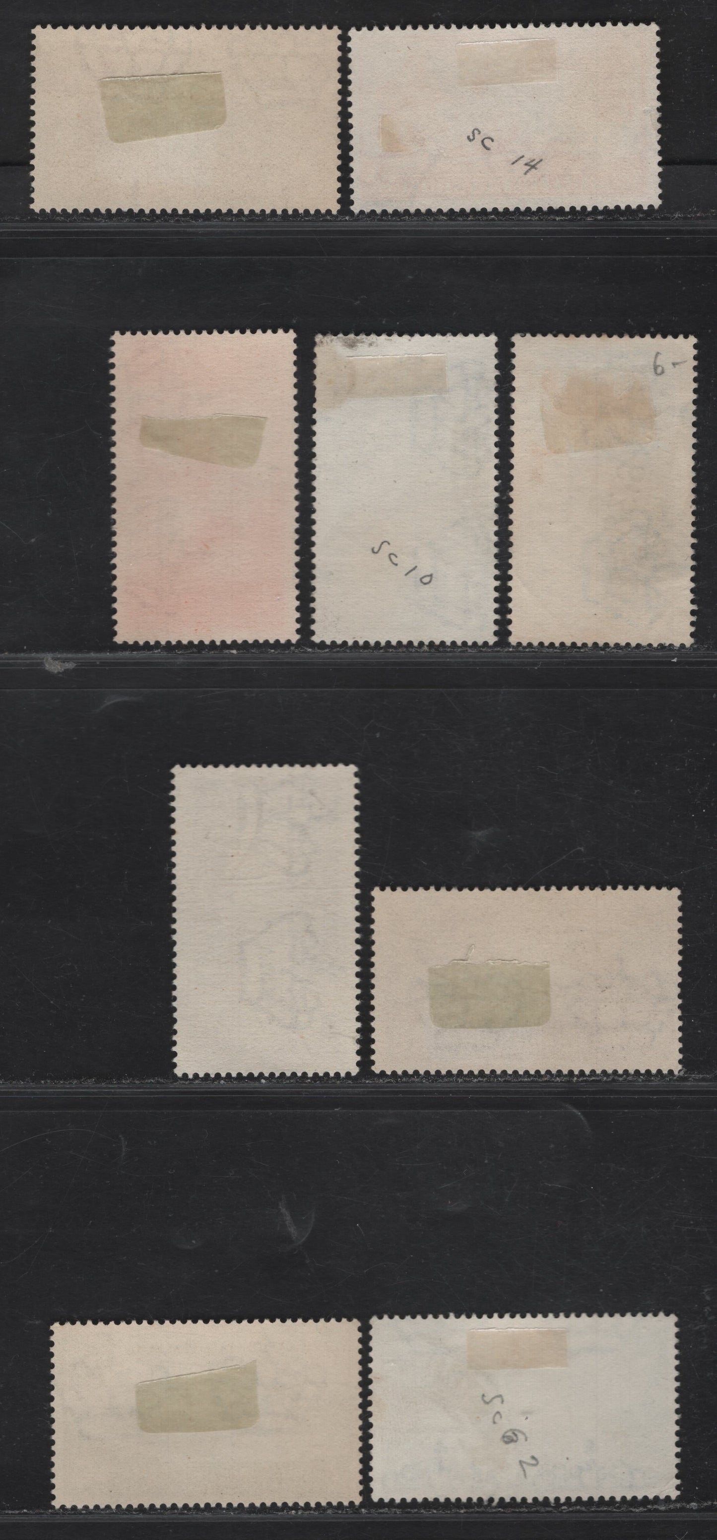 Lot 229 Italian East Africa SC#3, 10, 14, 26-28, 34-35, O2 7.5a - 50c Dark Violet - Olive Brown Pictorials, 1938 Pictorial - Airmail Issues, 9 Very Fine Used Singles, Rome-Berlin Axis & #28 Appear To Be CTO