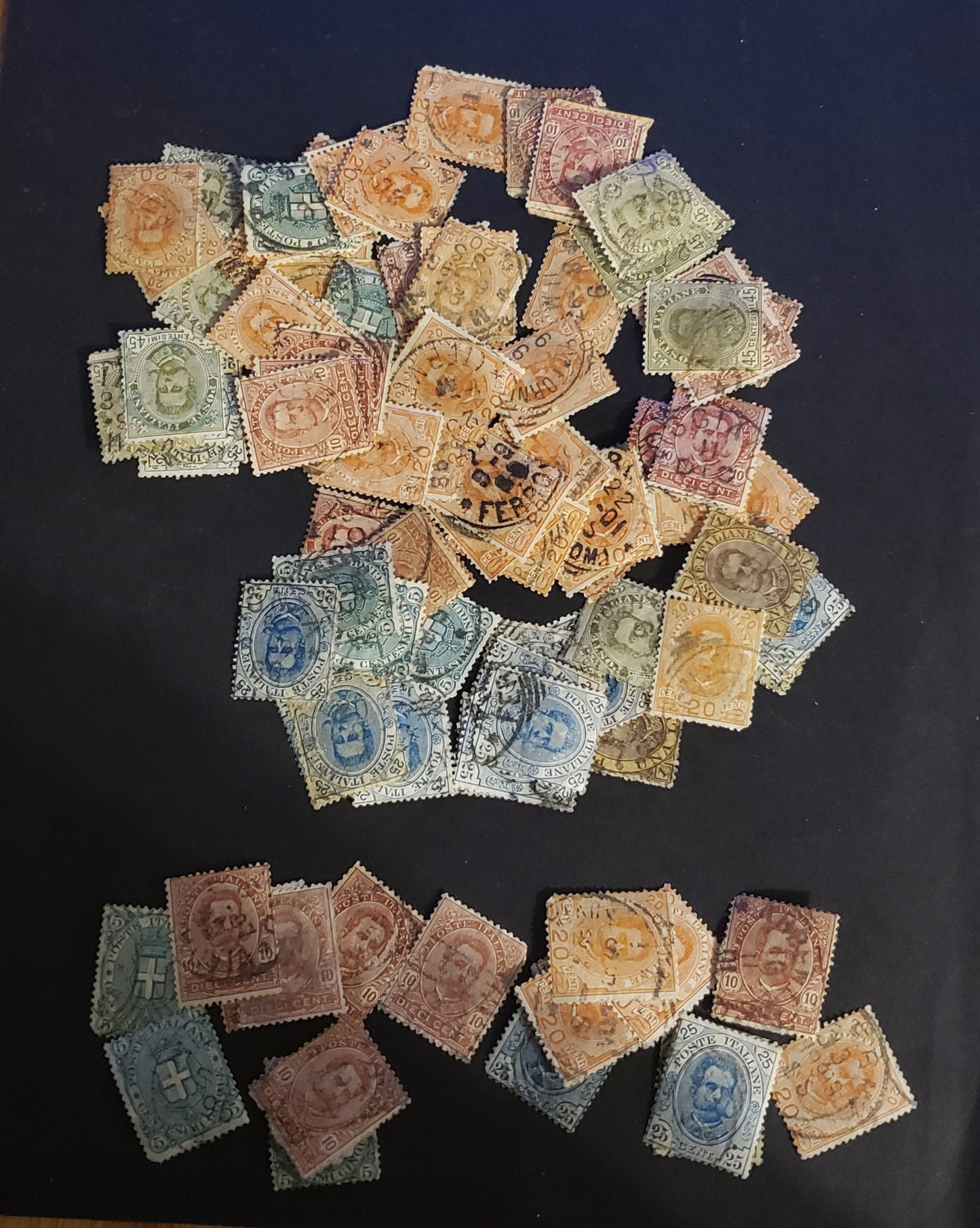 Lot 257 Italy SC#56, 67-71 1891-1896 King Humbert I & Arms Of Savoy Keyplates, 65-80 Good & VG Used Singles In a Small Glassine Envelope, Unchecked For Inverted Wmks, Plate Flaws & Shades, Typical Centering & Some Small Faults On Some, Ideal For Study