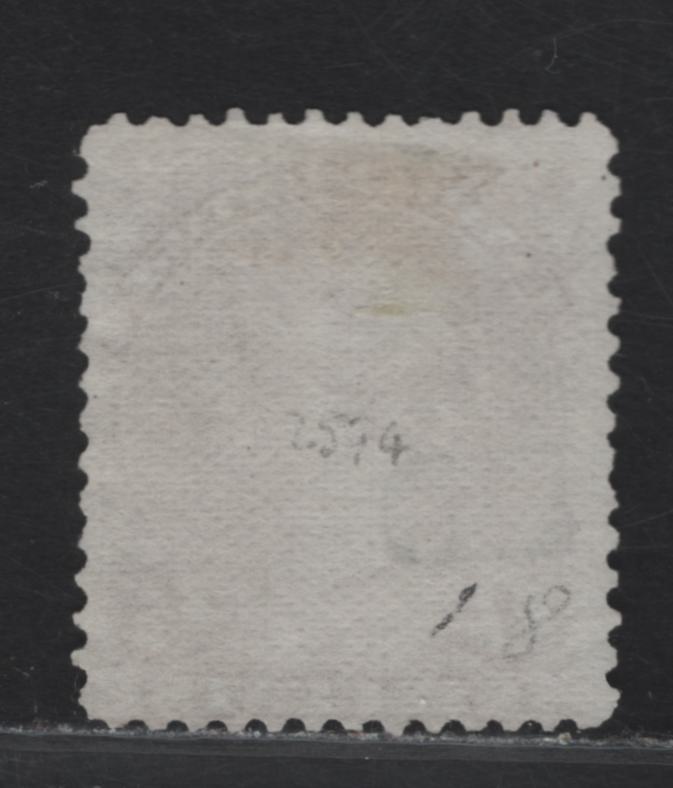 Lot 28 (C) Canada #27a 6c Yellow Brown Queen Victoria, 1868-1876 Large Queen Issue, A Very Good Used Single, Thin, Transluscent Horizontal Wove Paper (Duckworth Paper 9b), Perf 11.9x12