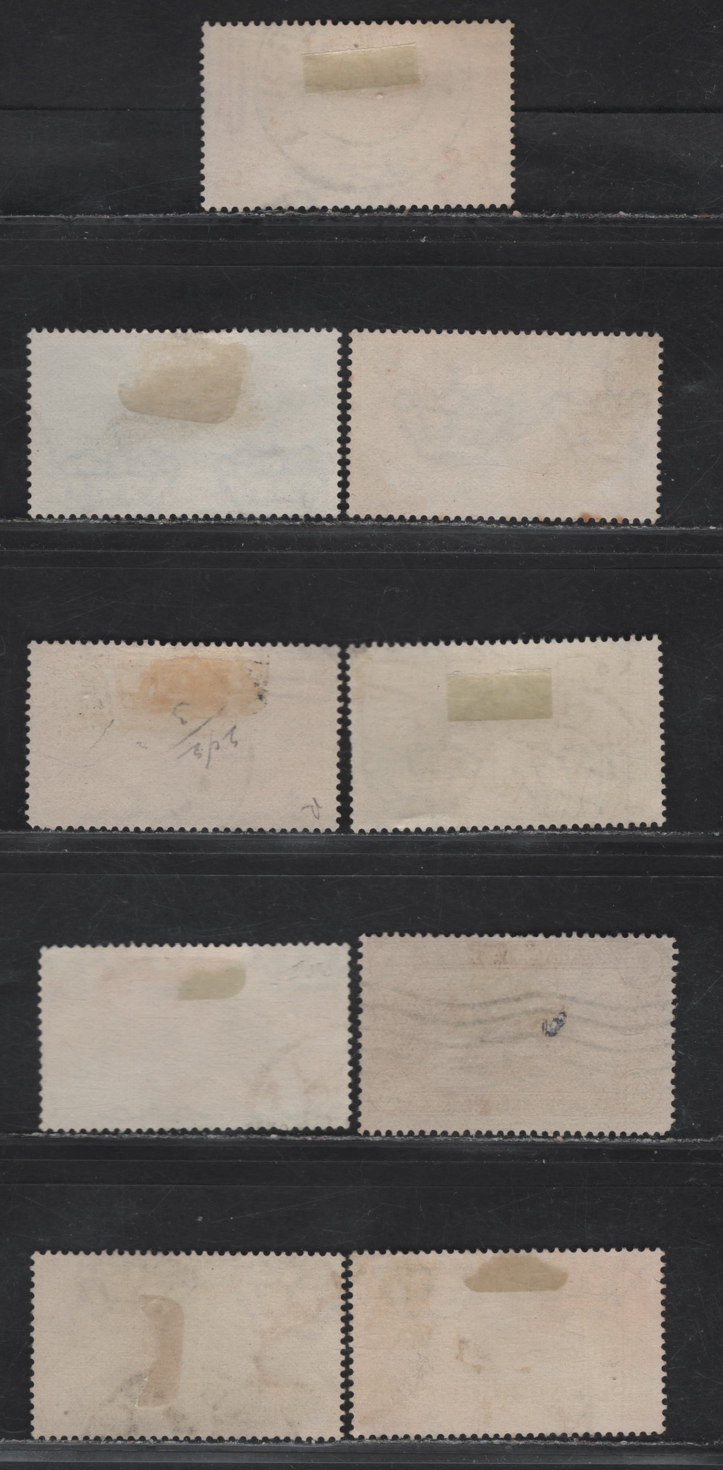 Lot 282 Italy SC#239, 244-245, 242, 248, 250, 258, 260, 263 20c-75c Orange-Brown Red 1930-1931 Royal Marriage - St. Anthony Issues, 9 Fine & VF Used Singles Most All All With Dated, Contemporary Postal Cancels