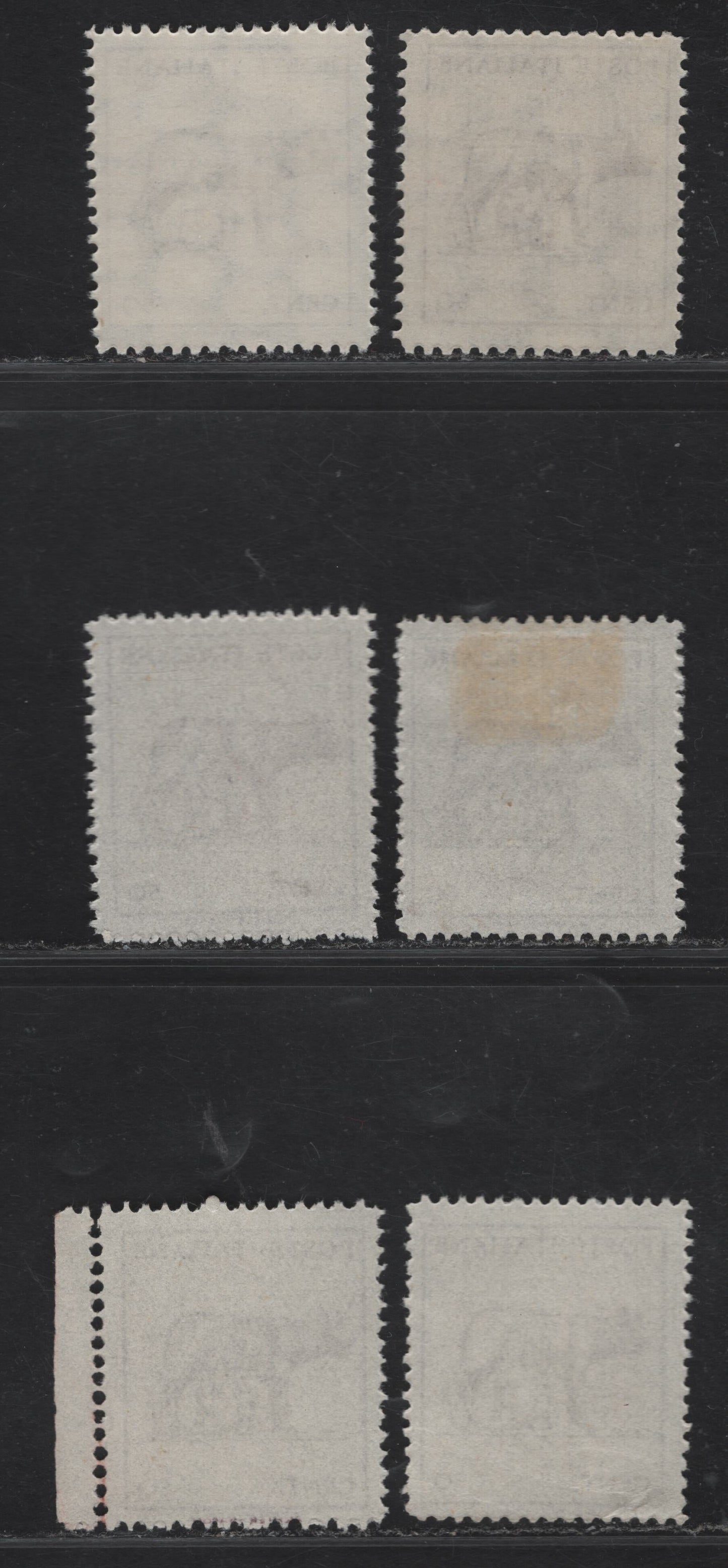 Lot 289 Italy SC#439-440 50c Rose Violet & Bistre Rose Romulus & Remus , 1944 Definitive Issue, 6 Fine & VF Unused Singles No Gum As Issued, Different Shades, 2 Watermarked, 4 Unwatermarked