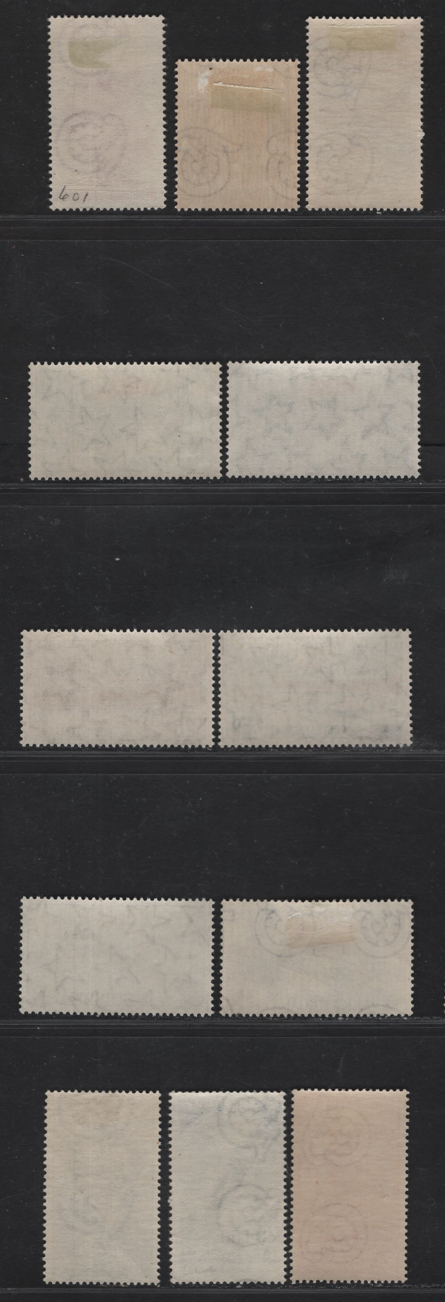 Lot 302 Italy SC#597, 601, 604, 622-623, 640, 660, 705-707 25l - 60l Gray Black - Sapphire & Orange Vincenzo Bellini - Lake Misurina, 1952-1956 Bellini - Winter Olympic Games Issues, 12 F/VFOG/NH Singles