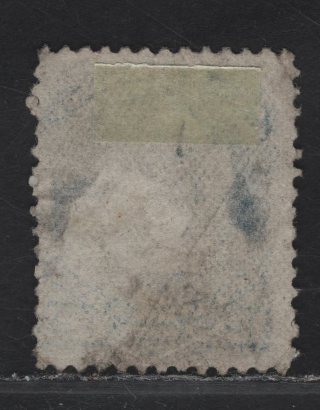 Lot 32 (C) Canada #28v 12.5c Blue Queen Victoria, 1868-1876 Large Queen Issue, A Poor Used Single, Paper FO-N (Duckworth Paper 6), Perf 11.9x12.2, Several Faults.
