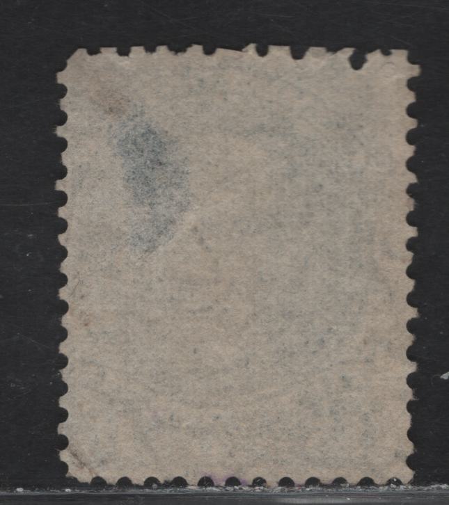 Lot 48 (C) Canada #30i 15c Slate Queen Victoria, 1868-1876 Large Queen Issue, A Good Used Single, Mid Second Ottawa Printing, Paper SO-KK, Perf 12.1, Appears To Be Double Perforated In Top Margin.