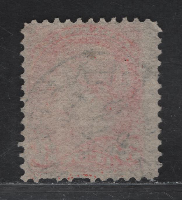 Lot 105 (C) Canada #41var 3c Orange Vermillion Queen Victoria, 1888-1897 Small Queen Issue, A Very Good Used Single, Mid 2nd Ottawa Printing, Very Scarce Extremely Thin Paper (2O-BB), Perf 12x12.2, Cancelled With October 12 1895 Renfrew ON Cancel.
