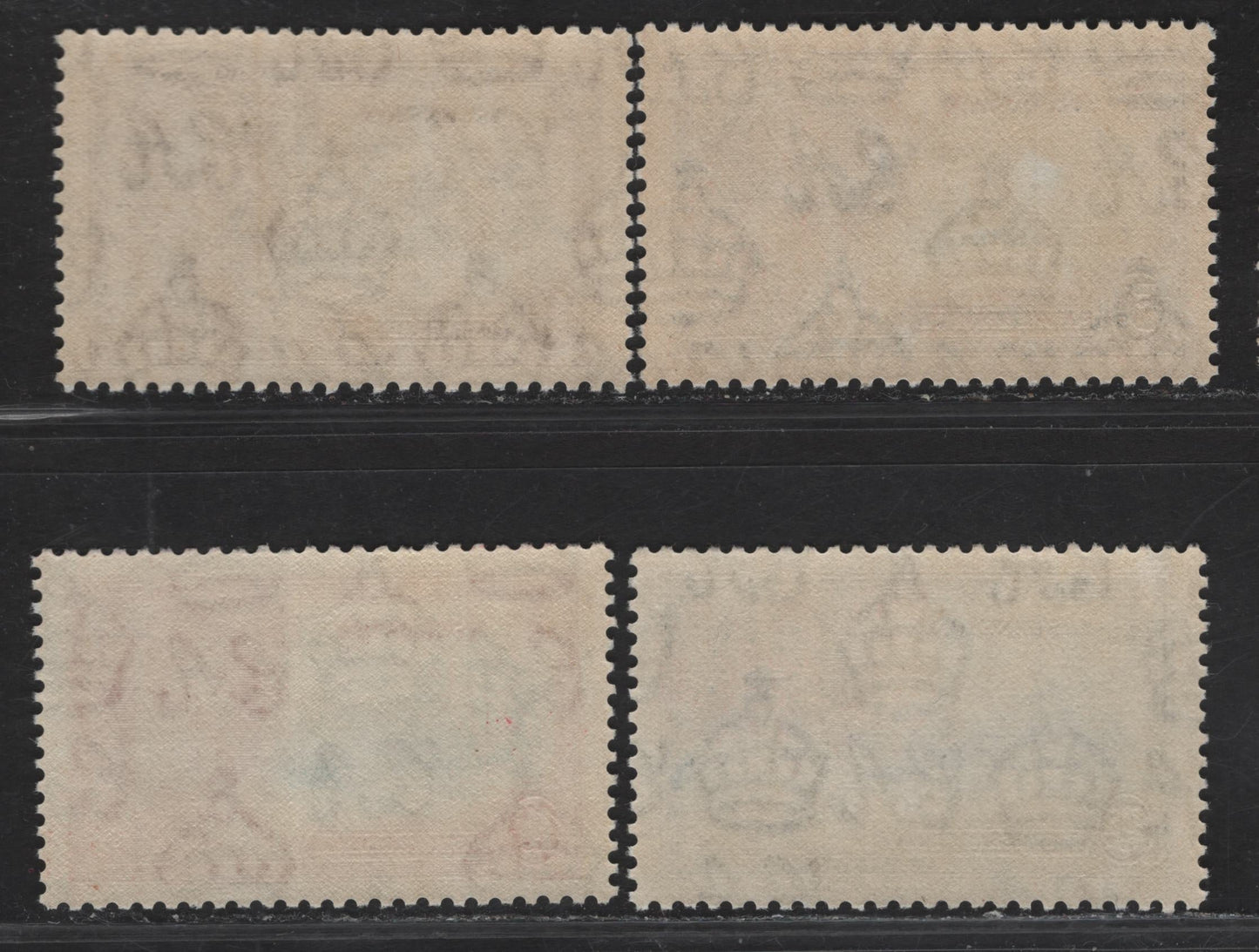 Lot 185 (C) Ascension SG#31-34 1.5d Deep Blue & Scarlet - Slate & Purple Windsor Castle, 1935 Silver Jubilee Issue, 4 VFNH Singles, Well Centered NH Set
