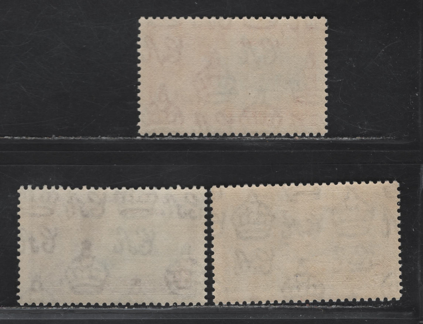 Lot 186 Ascension SG#31-32, 34 1.5d - 1/- Deep Blue & Scarlet - Gray & Ultramarine Windsor Castle, 1935 Silver Jubilee Issue, 3 VFNH Singles , ,