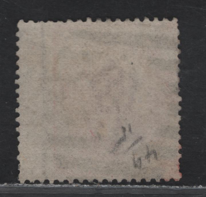 Lot 285 Great Britain SG#103 3d - 6d Rose Queen Victoria, 1867-1880 Surface Printed Issue, A Good Used Single, Large White Letters, Spray of Rose Wmk, Several Shortish Perfs But Cancel Leaves Profile Clear, Wing Margin Example.