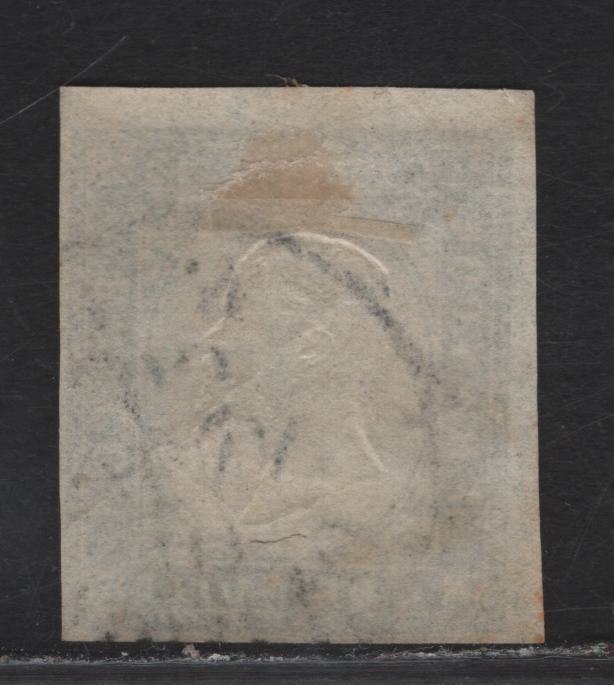Lot 296 Italy SC#22 15c Blue Victor Emmanuel II, 1863 Imperf Embossed Victor Emmanuel II Issue, A Fine Used Single, January 1863 Torino CDS