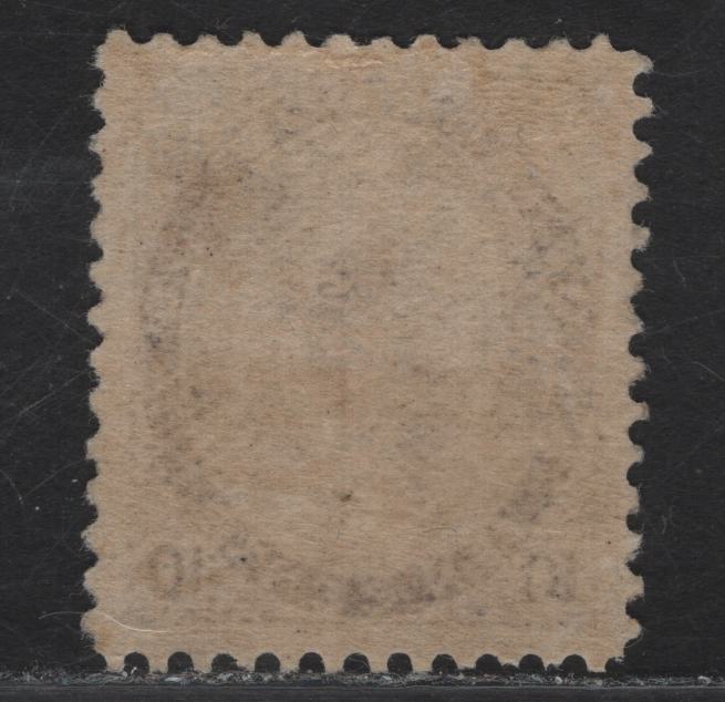 Lot 167 (C) Canada #83i 10c Deep Brown Purple, 1898-1902 Queen Victoria Numeral Issue, A VFOG Single On Paper ABN-TT, Perf 11.8x12