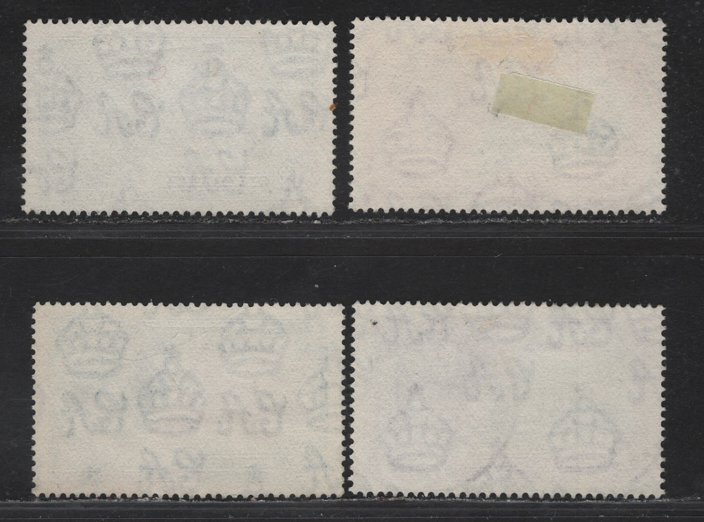 Lot 245 Dominica SG#92-95 1d - 1/- Deep Blue & Carmine - Slate & Bright Purple KGV & Windsor Castle, 1935 Silver Jubilee Issue, 4 Very Fine Used Singles