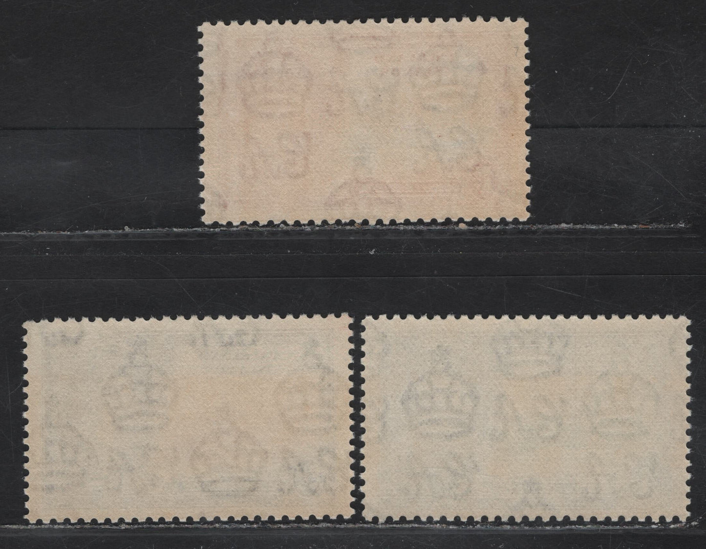 Lot 249 (C) Falkland Islands SG#139-141 1d - 4d Deep Dull Blue & Scarlet - Green & Pale Indigo/Slate KGV & Windsor Castle, 1935 Silver Jubilee Issue, 3 VFNH Singles