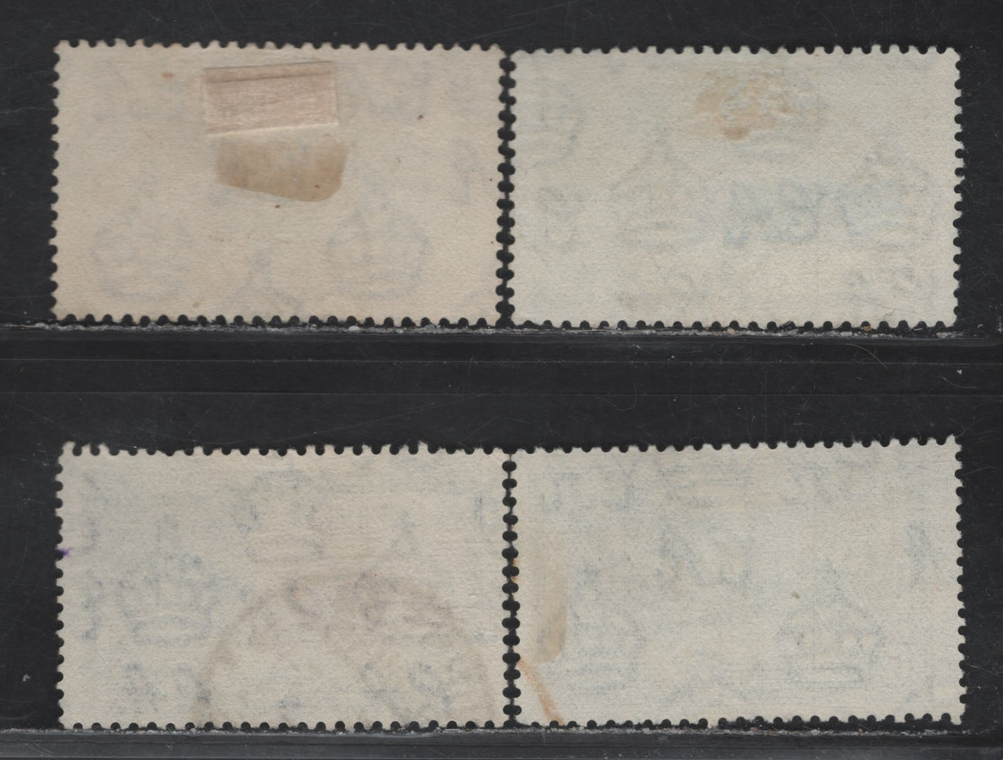 Lot 305 Gold Coast SG#113-115 1d - 6d Ultramarine & Gray - Green & Indigo KGV & Windsor Castle, 1935 Silver Jubilee Issue, 4 Fine/Very Fine Used Singles, Scarce Postally Used 3d & 6d, 2 Shades of Blue On 1d