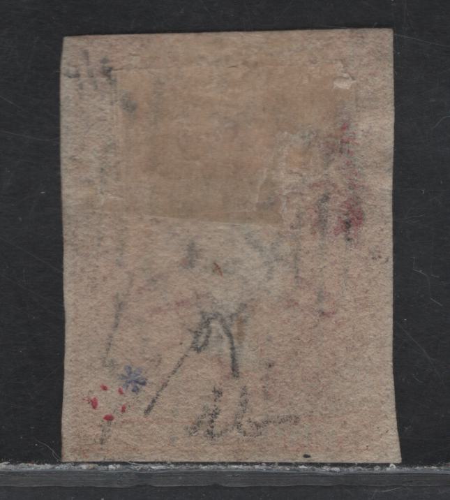 Lot 35 (C) South Australia SG#9 2d Red Queen Victoria, 1856-1858 Imperf Courbould Heads Issue, A Very Good Used Single, Clear to Just Touching Margins, 3 margins Are Full, One At Top is Close To Just Touching At UR Corner