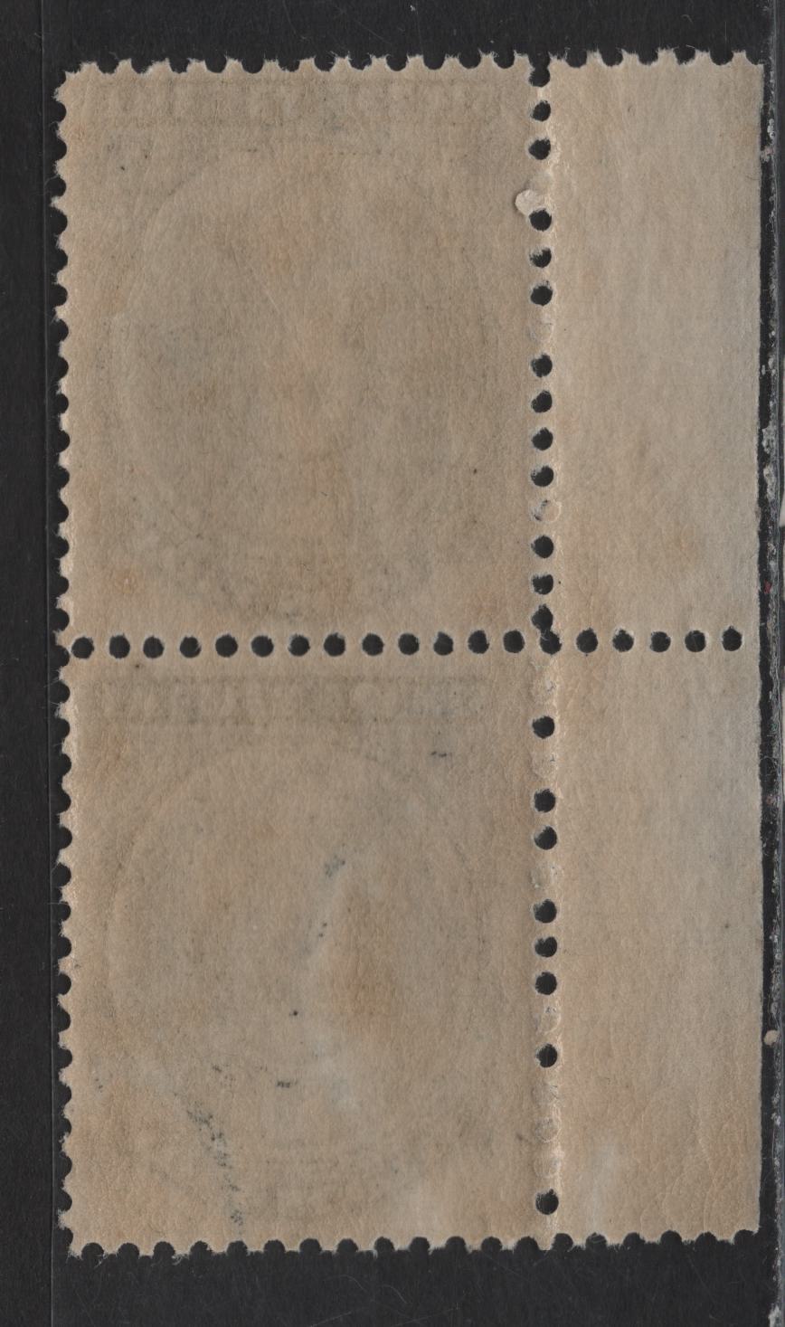 Lot 49 Nova Scotia #13 12.5c Black Queen Victoria, 1860-1863 Queen Victoria Issue, A VFNH Inscription Pair, Paper Cents-G, Perf 12x11.75
