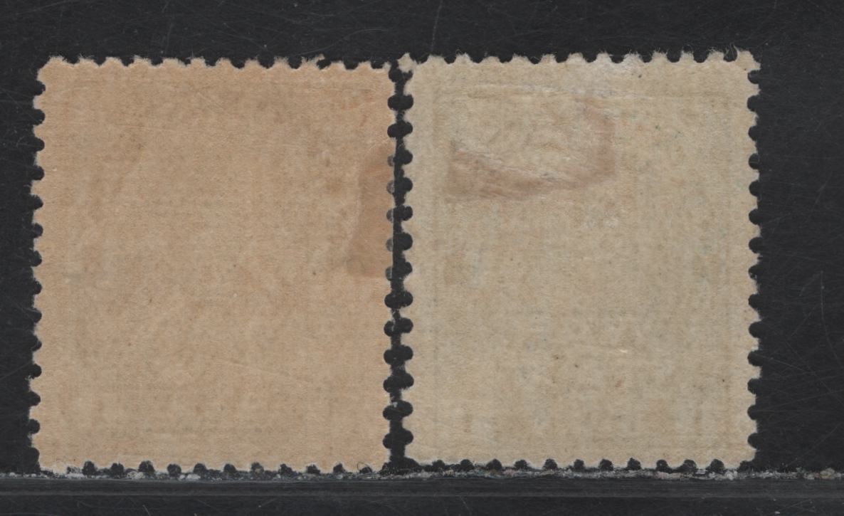 Lot 266 (C) Canada #MR1 1c Green King George V, 1915 War Tax Issue, A FOG Single, Papers ABN-B & ABN-E, Perfs 12x11.9 & 11.9