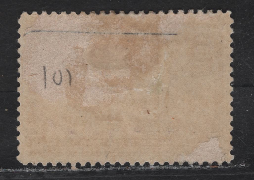 Lot 89 (C) Canada #101 10c Purple Quebec In 1700, 1908 Quebec Tercentenary Issue, A FOG Single, Paper ABN-A, Perf 12, Tiny Hinge Thin.