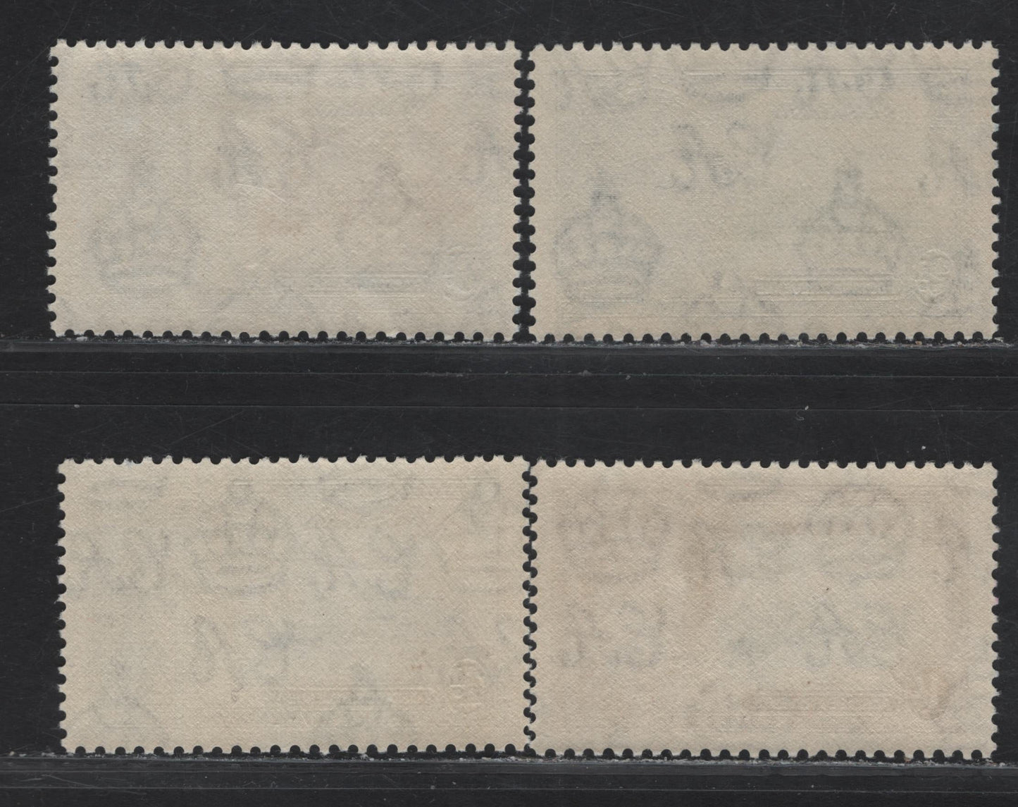 Lot 265 (C) Nyasaland SG#123-126 1d - 1/- Ultramarine & Gray - Slate & Purple KGV & Windsor Castle, 1935 Silver Jubilee Issue, 4 VFNH Singles