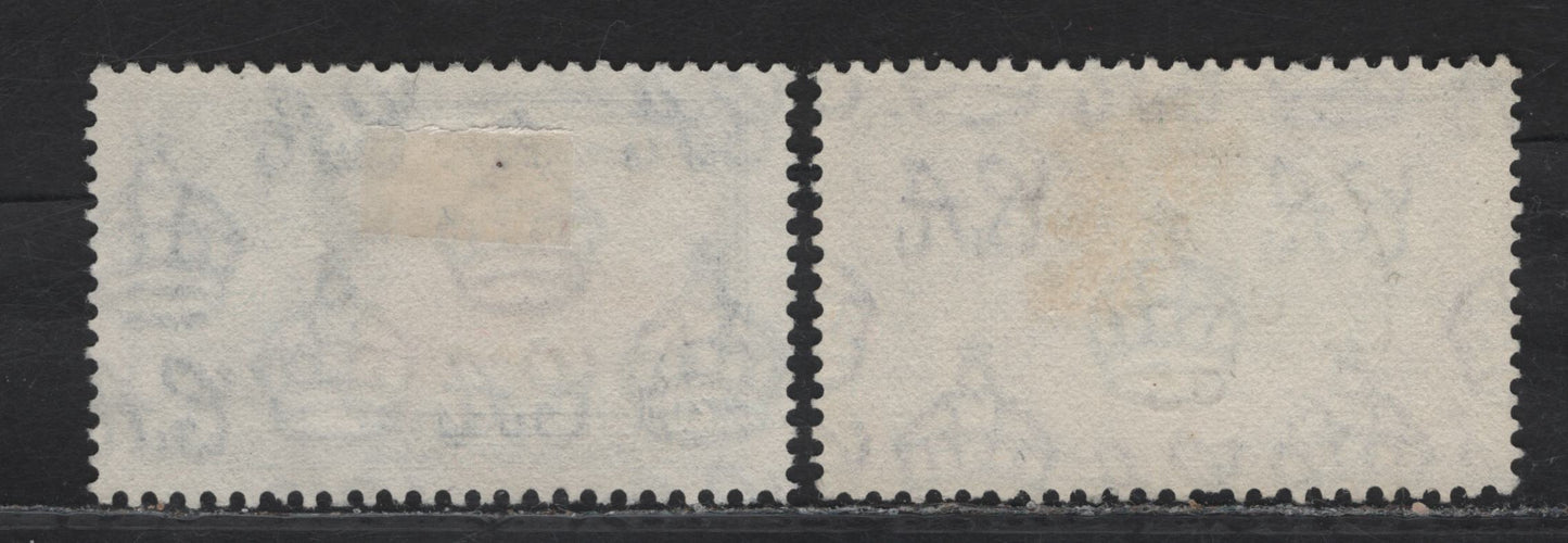 Lot 280 Seychelles SG#130-131 20c - 1r Yellow Brown & Deep Blue - Slate & Purple KGV & Windsor Castle, 1935 Silver Jubilee Issue, 2 Very Fine Used Singles, SON Used Examples With Victoria & Freetown CDS Cancels
