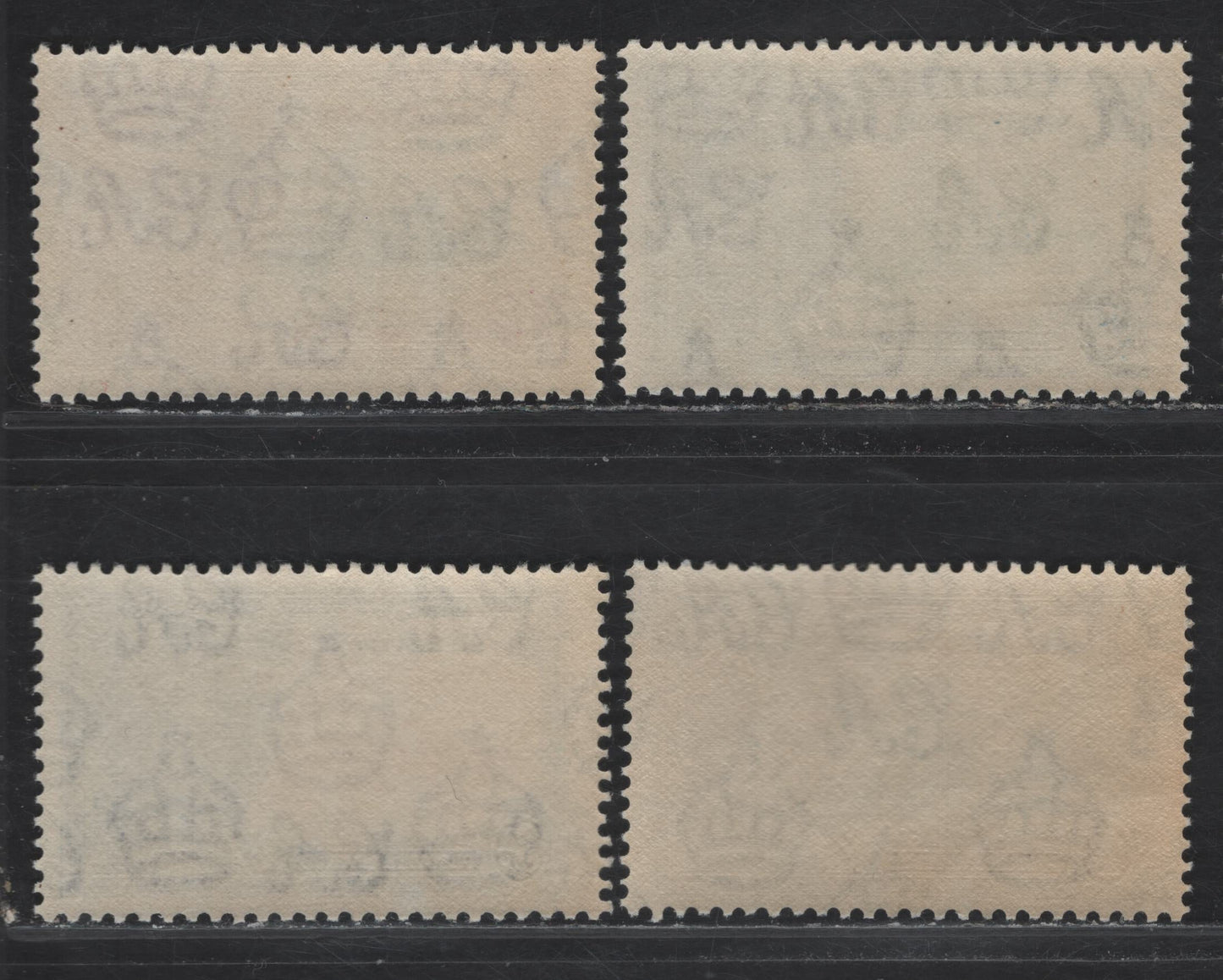 Lot 284 (C) Sierra Leone SG#181-184 1d - 1/- Ultramarine & Gray Black - Slate & Purple KGV & Windsor Castle, 1935 Silver Jubilee Issue, 4 F/VFNH Singles